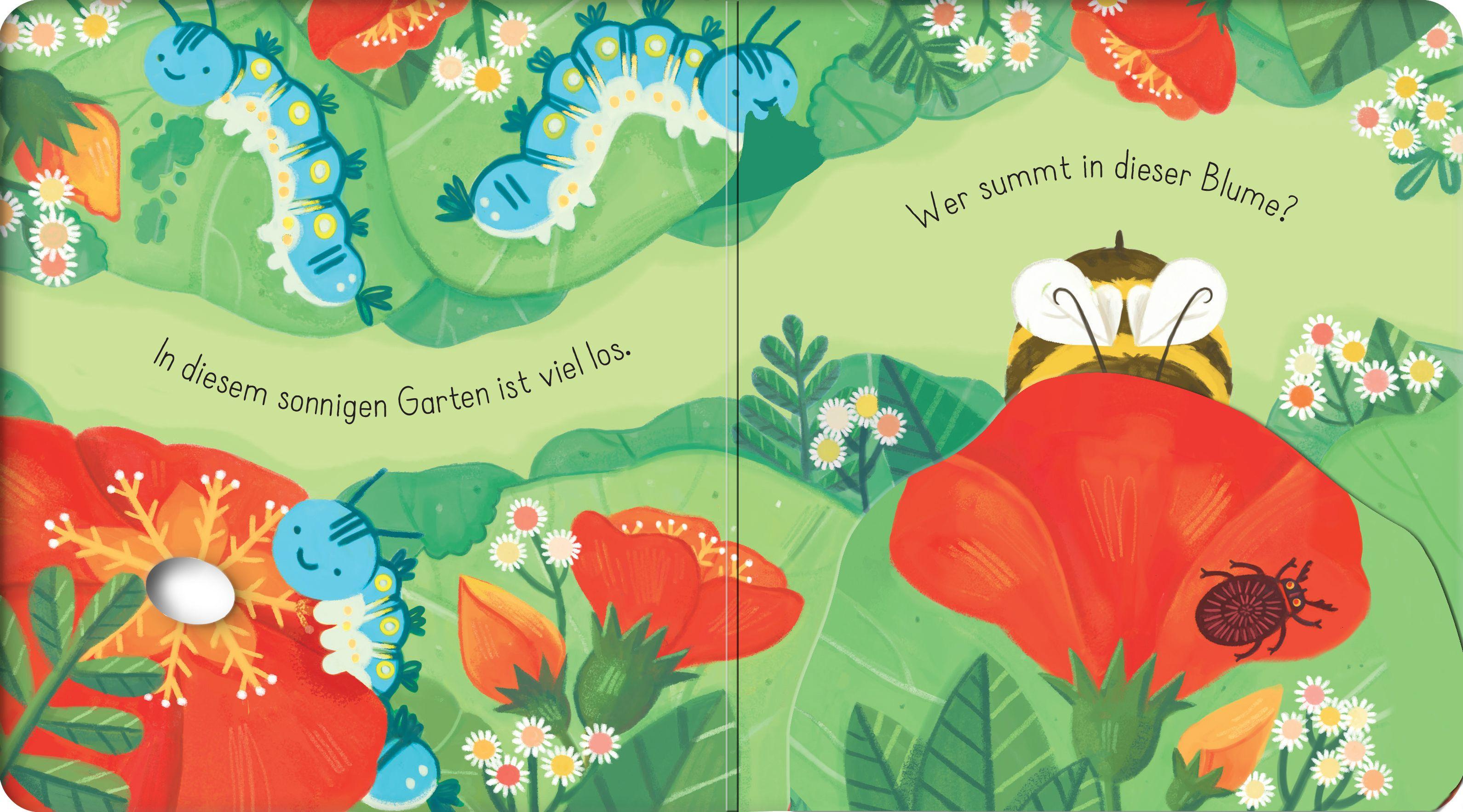 Beispielinhalt (Bild) Mein erstes Entdecker-Klappenbuch: Kleine Biene im Garten