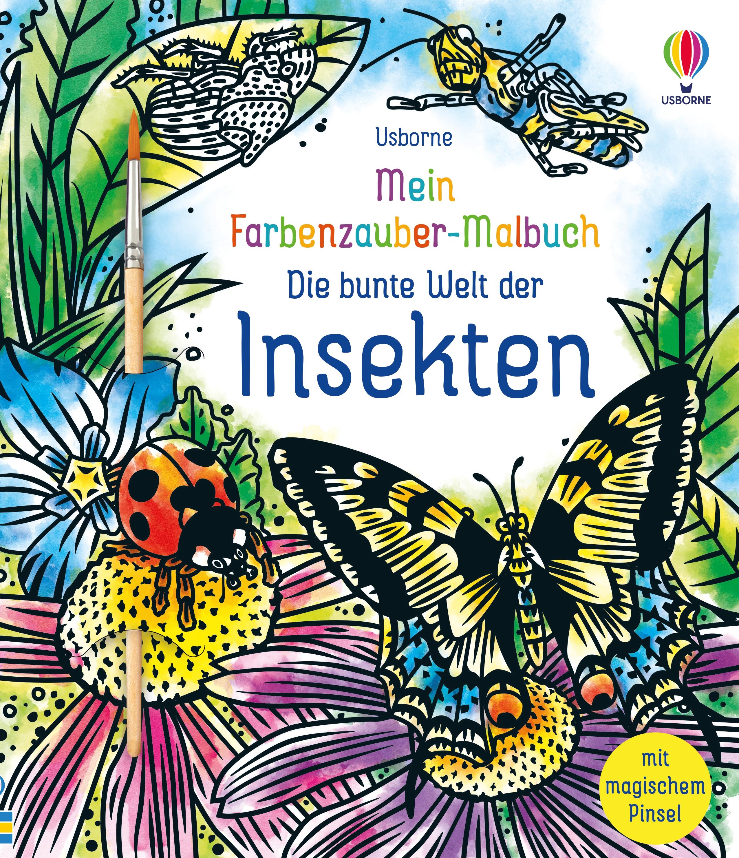 Vorderes Coverbild Mein Farbenzauber-Malbuch: Die bunte Welt der Insekten