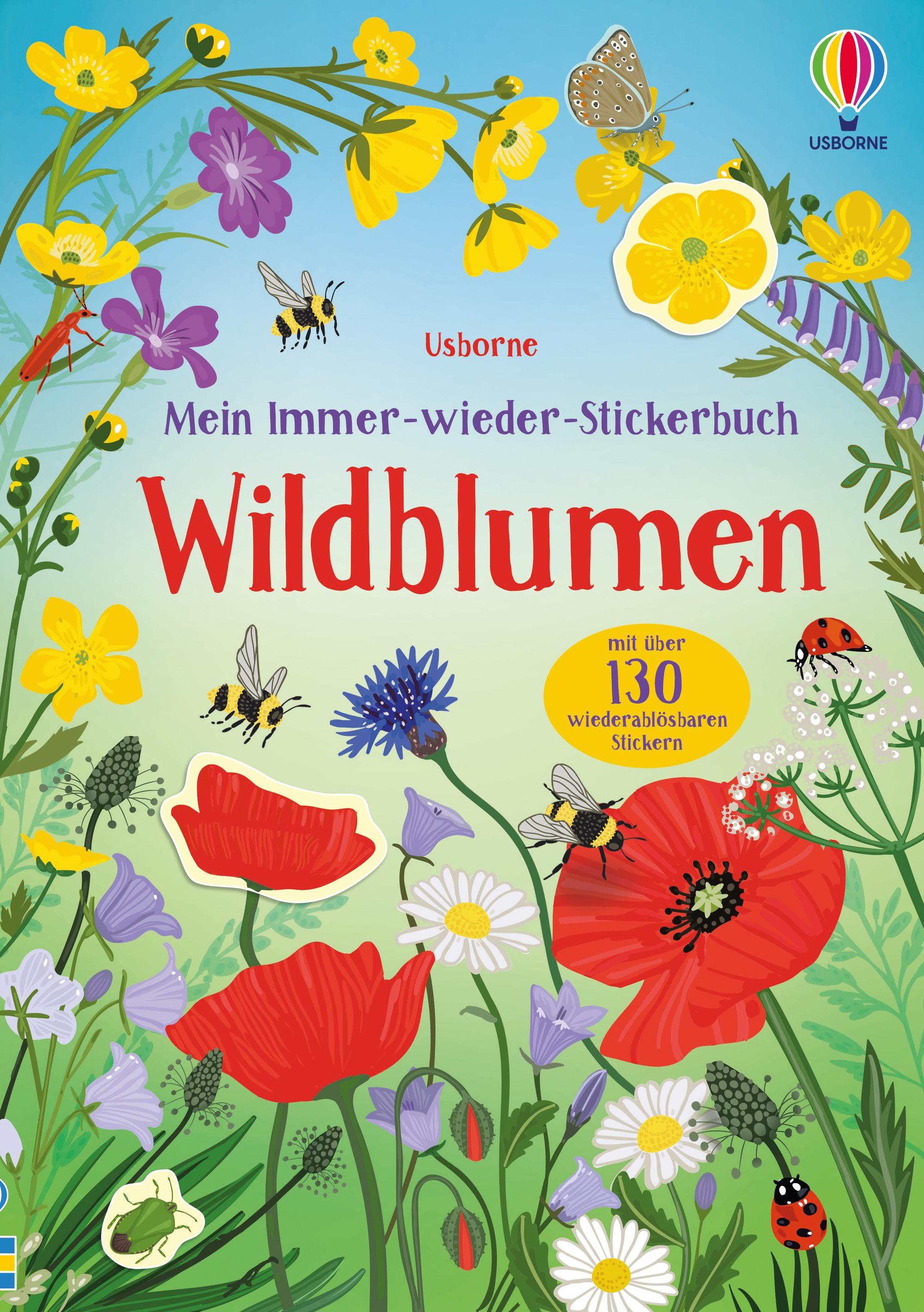 Vorderes Coverbild Mein Immer-wieder-Stickerbuch: Wildblumen