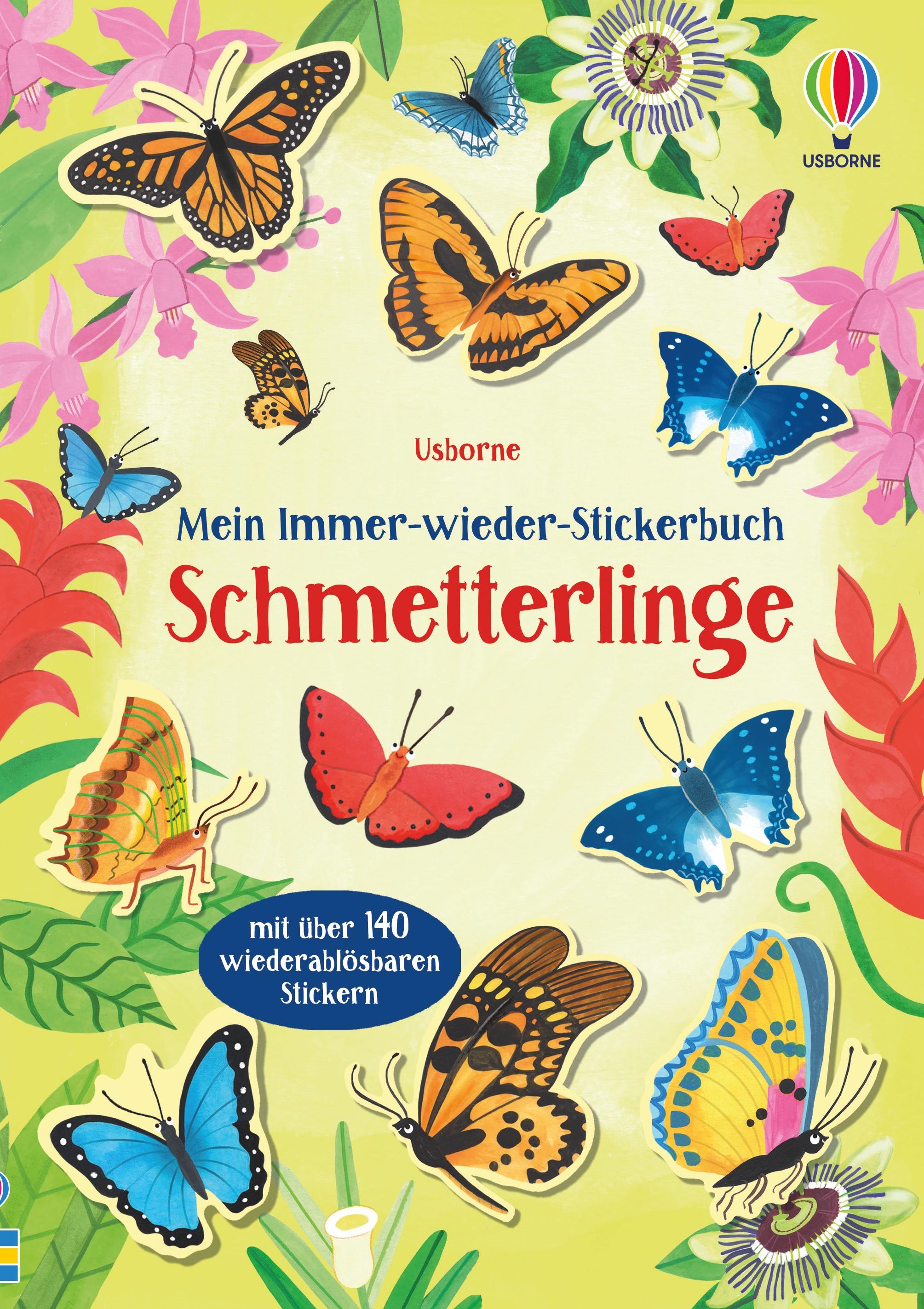 Vorderes Coverbild Mein Immer-wieder-Stickerbuch: Schmetterlinge