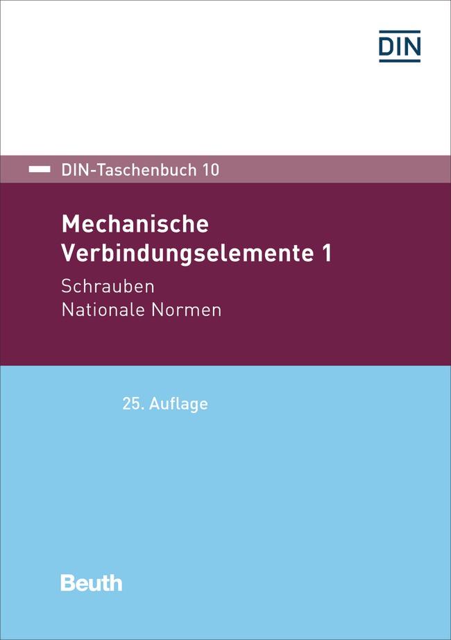Vorderes Coverbild Mechanische Verbindungselemente 1
