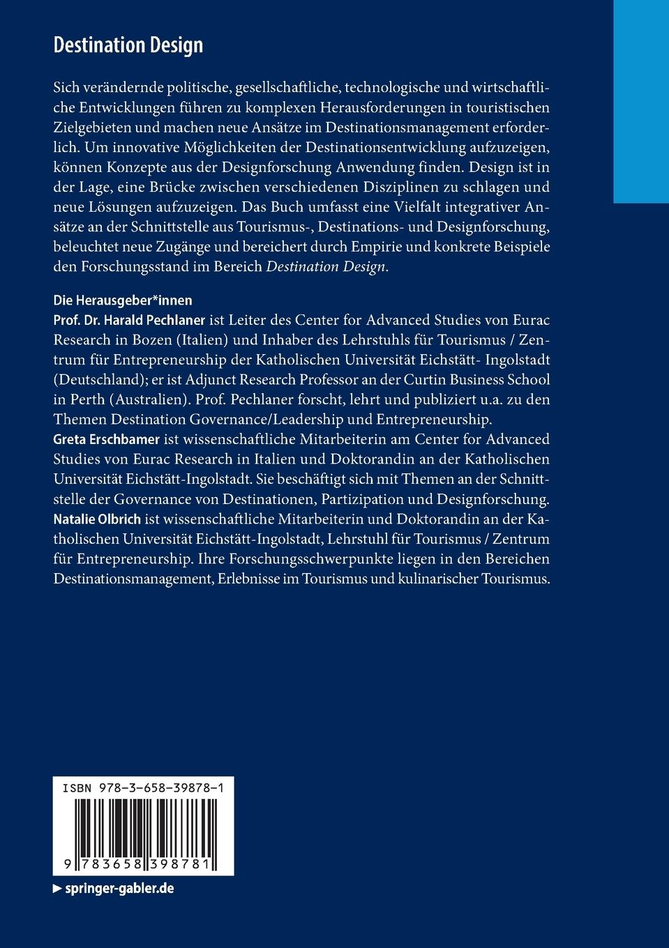 Rückseitencover Destination Design