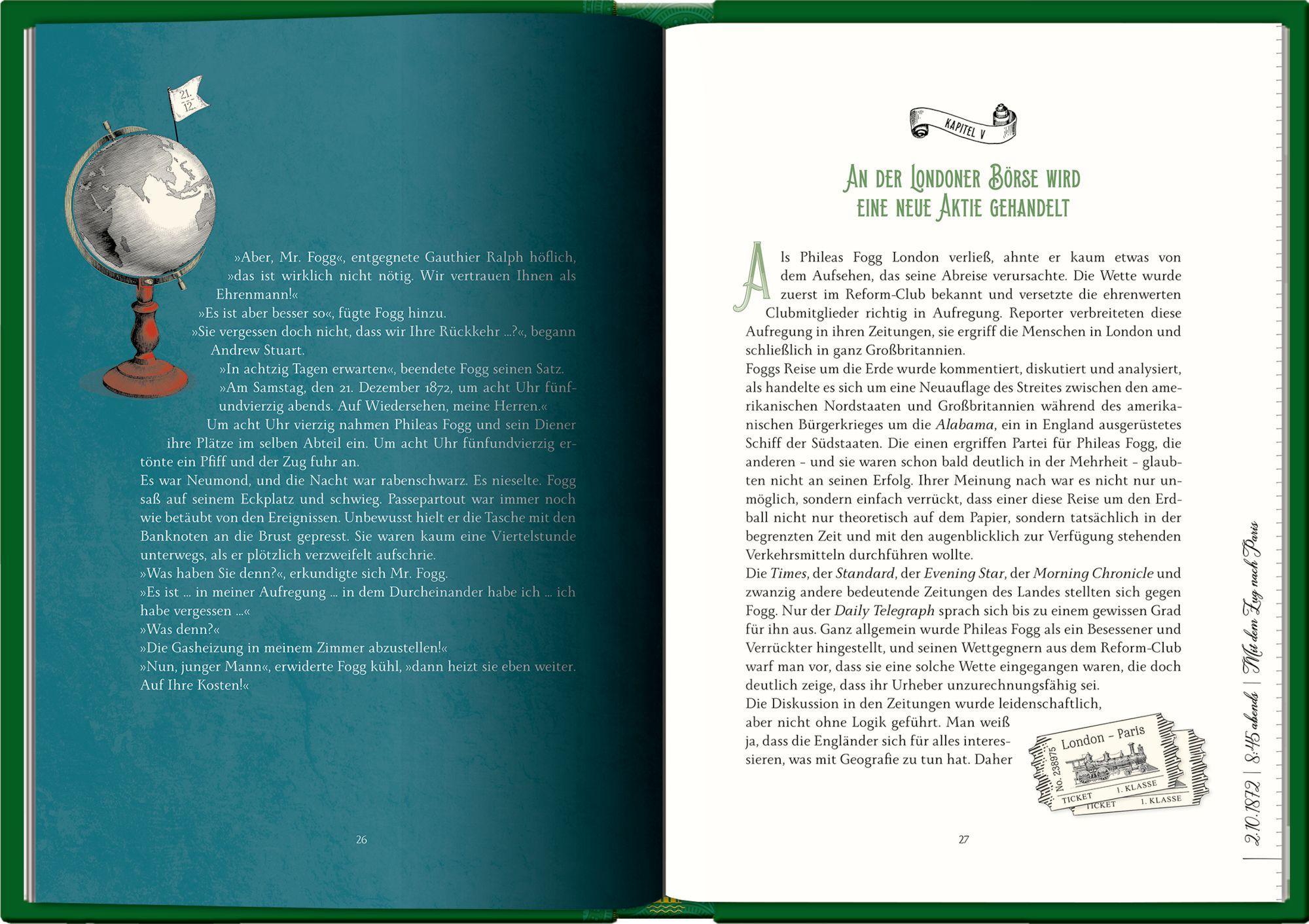 Beispielinhalt (Bild) In 80 Tagen um die Welt