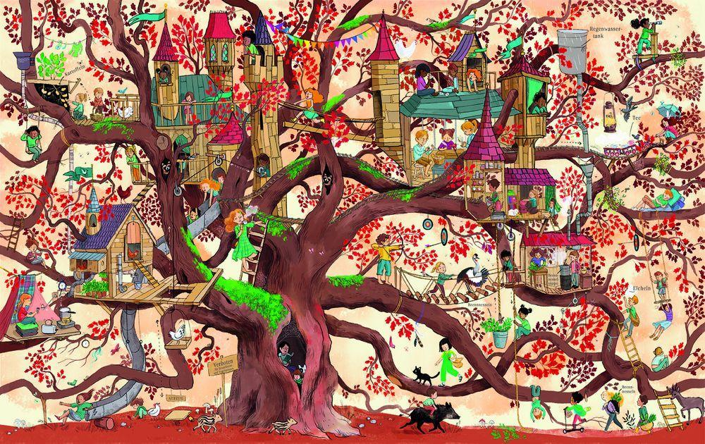 Beispielinhalt (Bild) Der große Baumhauswettbewerb