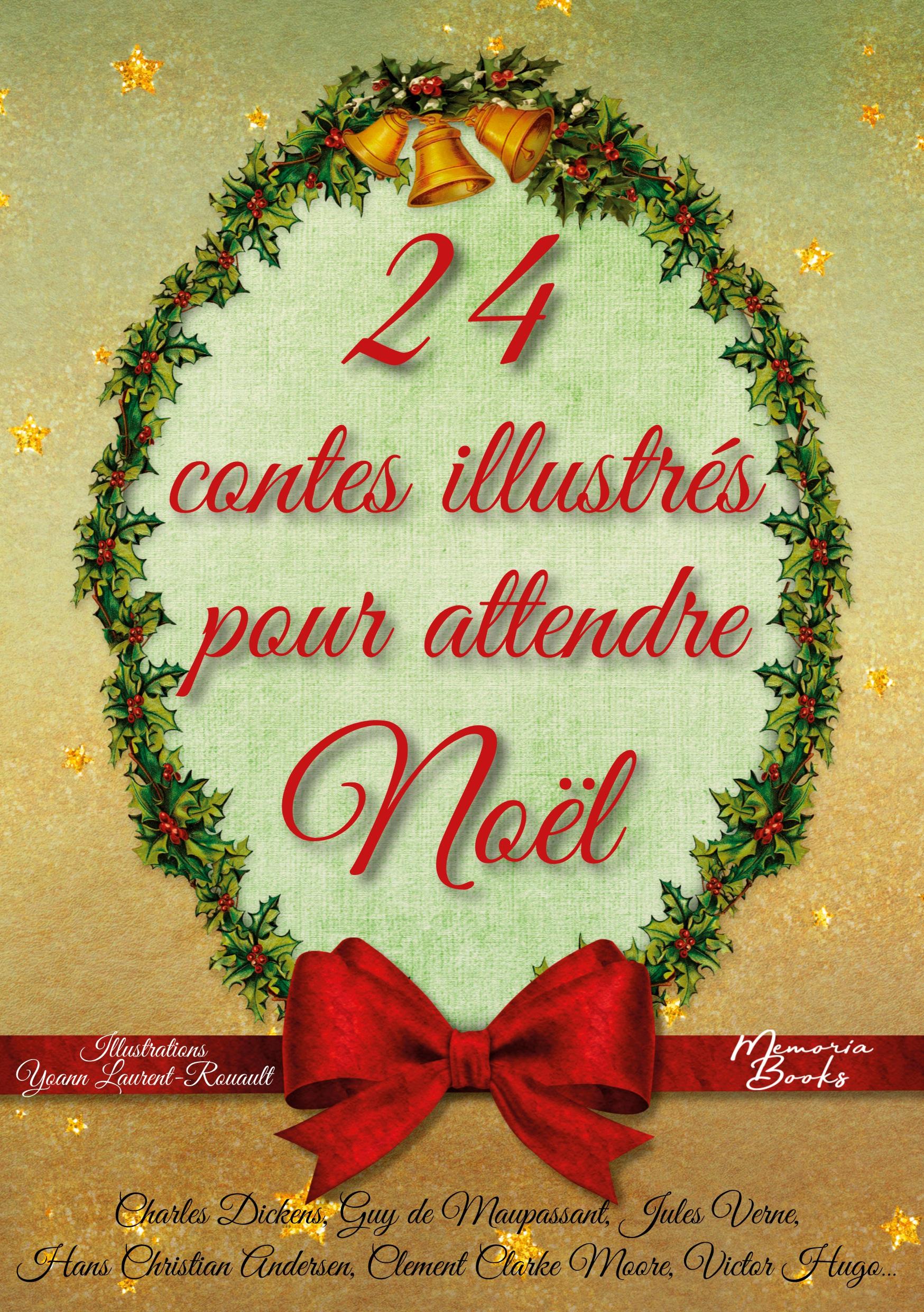 Vorderes Coverbild 24 contes illustrés pour attendre Noël