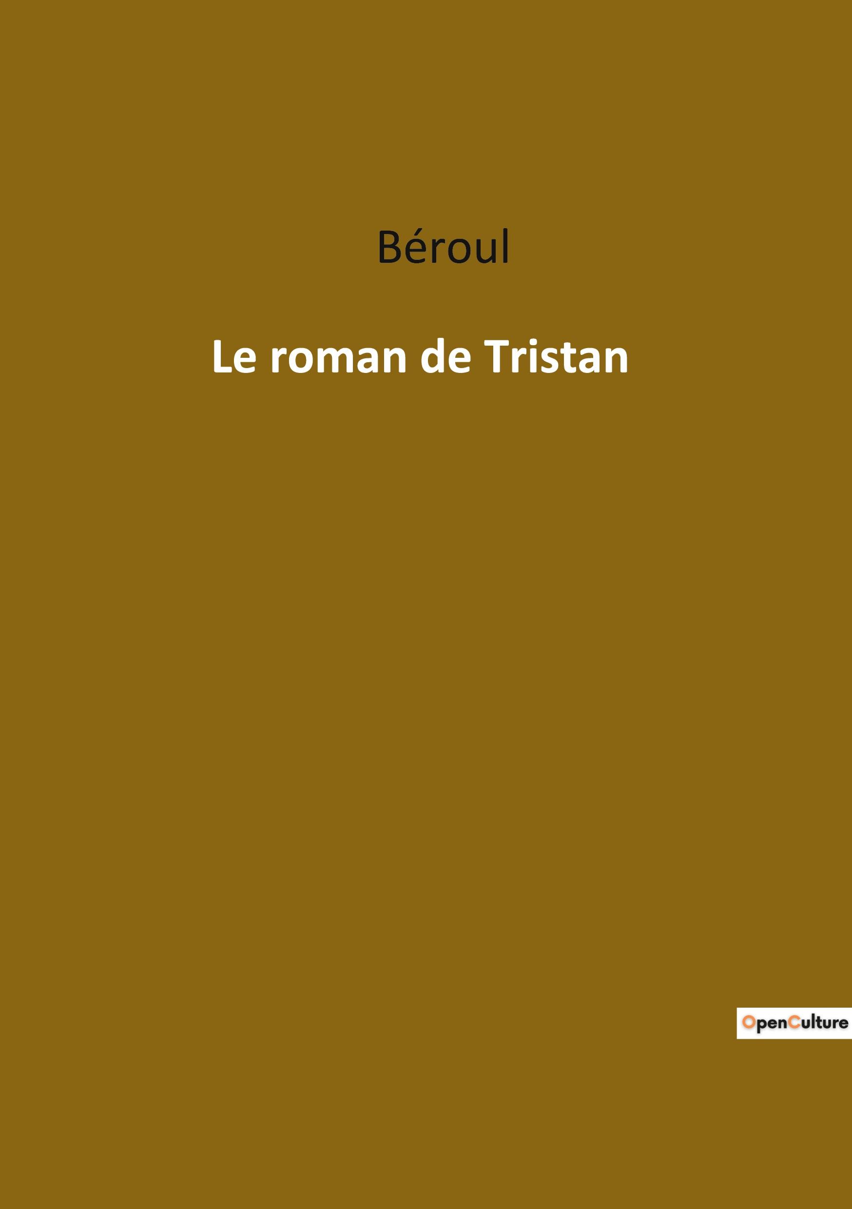 Vorderes Coverbild Le roman de Tristan