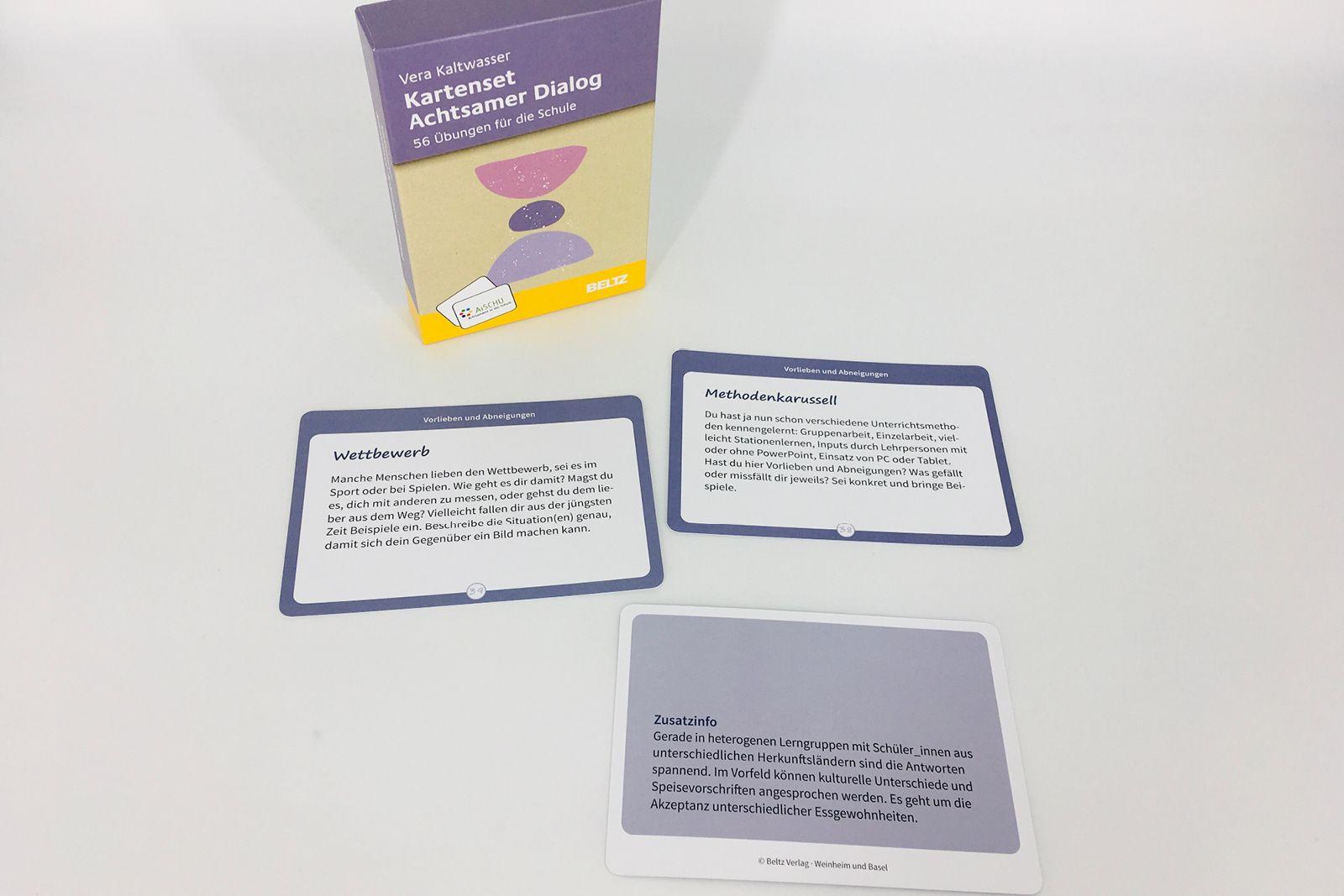 Beispielinhalt (Bild) Kartenset Achtsamer Dialog