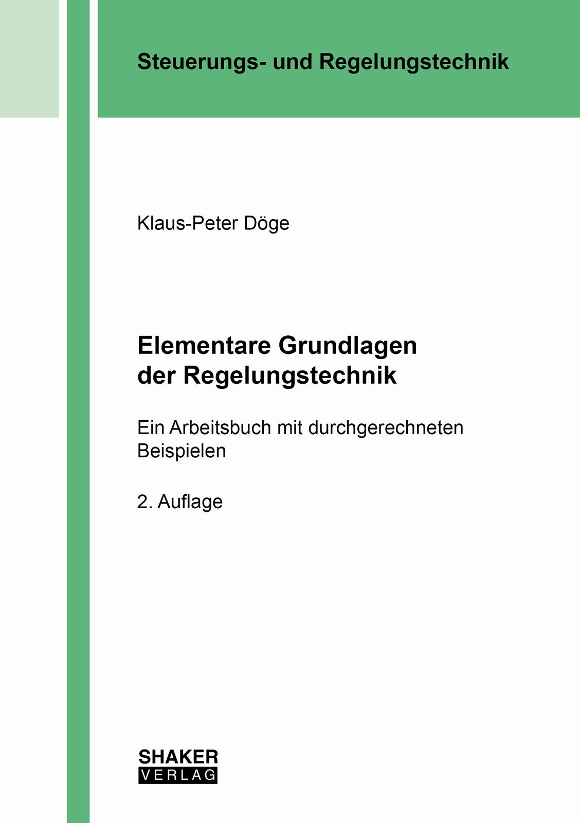 Vorderes Coverbild Elementare Grundlagen der Regelungstechnik