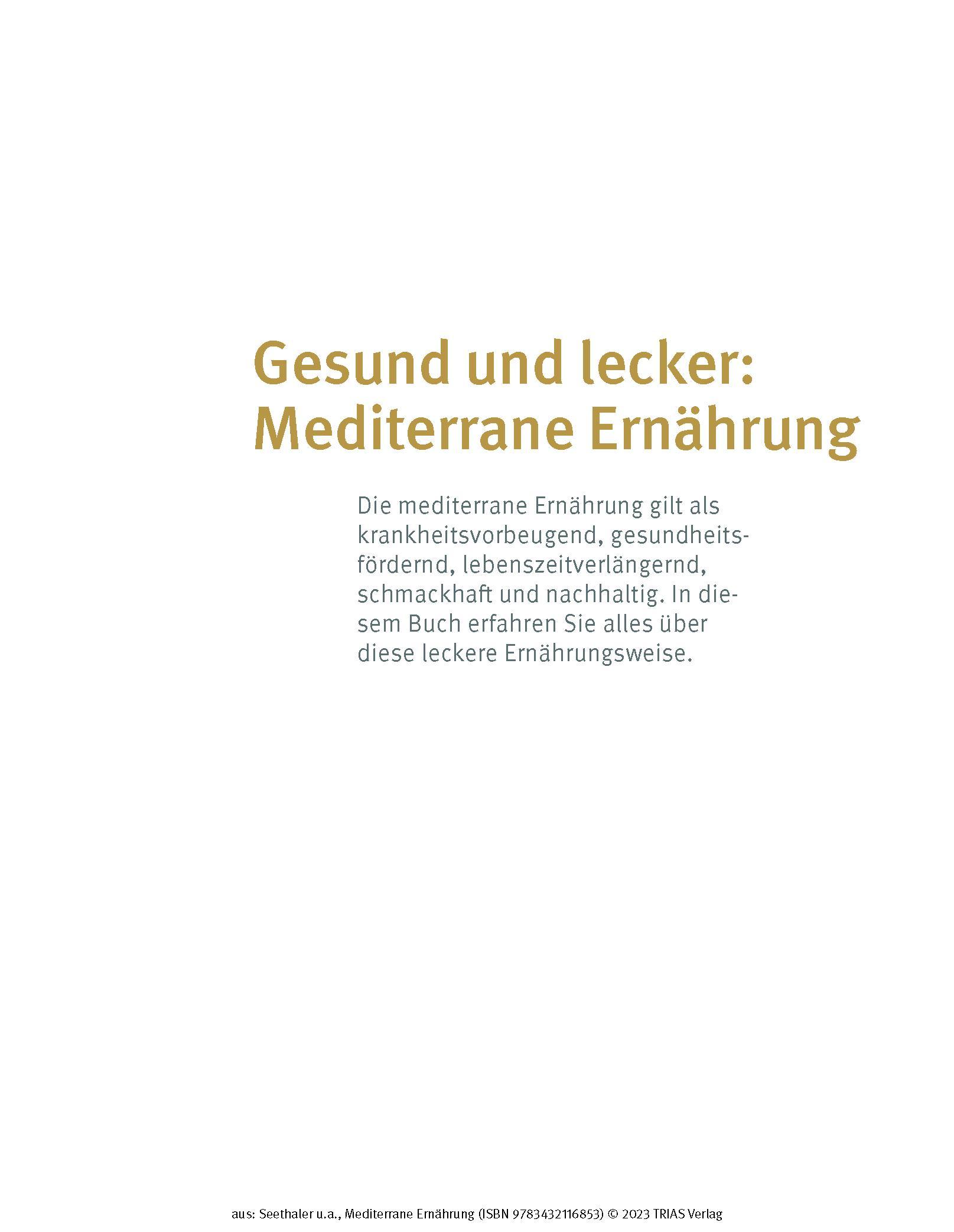 Beispielinhalt (Bild) Medical Cooking: Mediterrane Ernährung