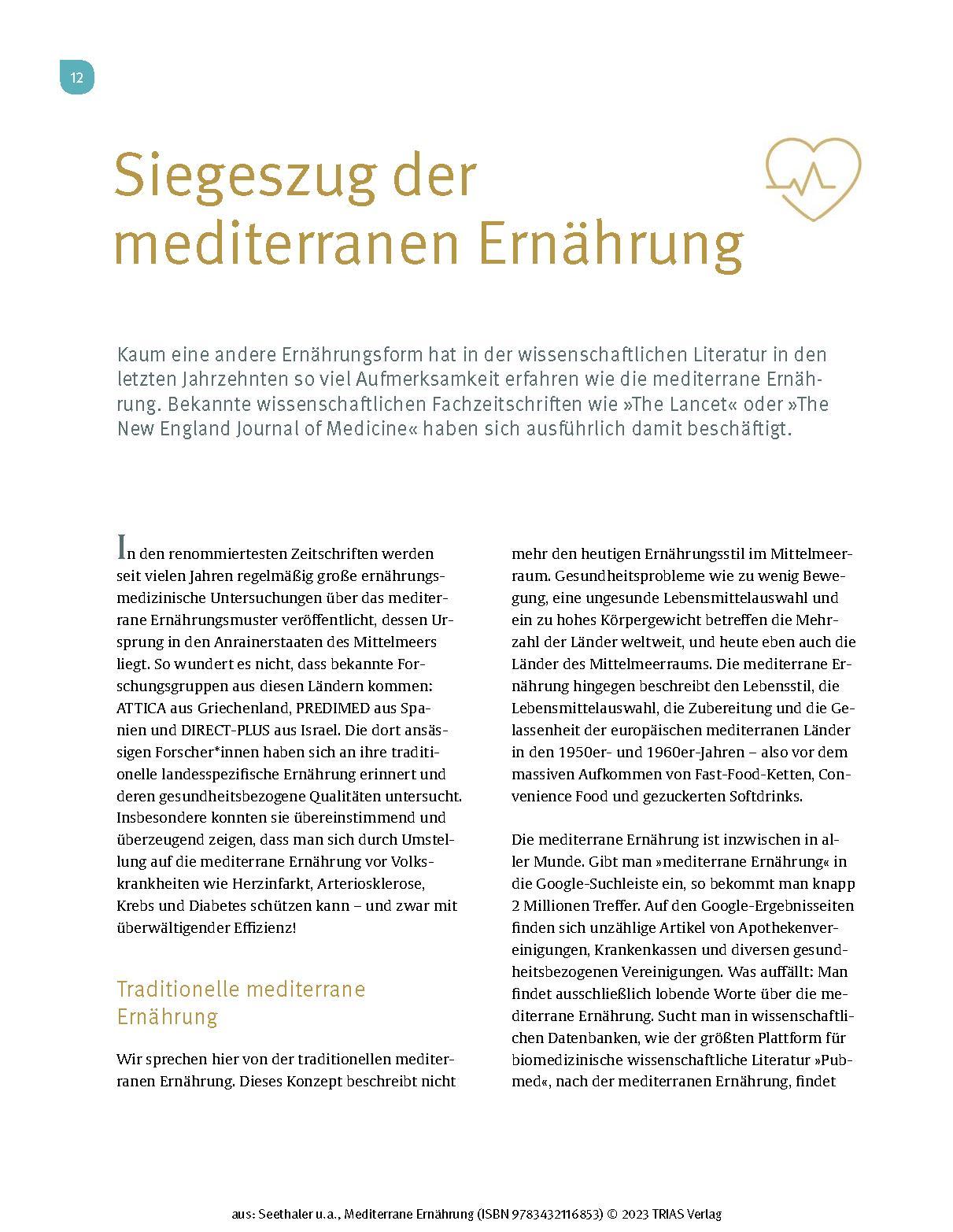 Beispielinhalt (Bild) Medical Cooking: Mediterrane Ernährung