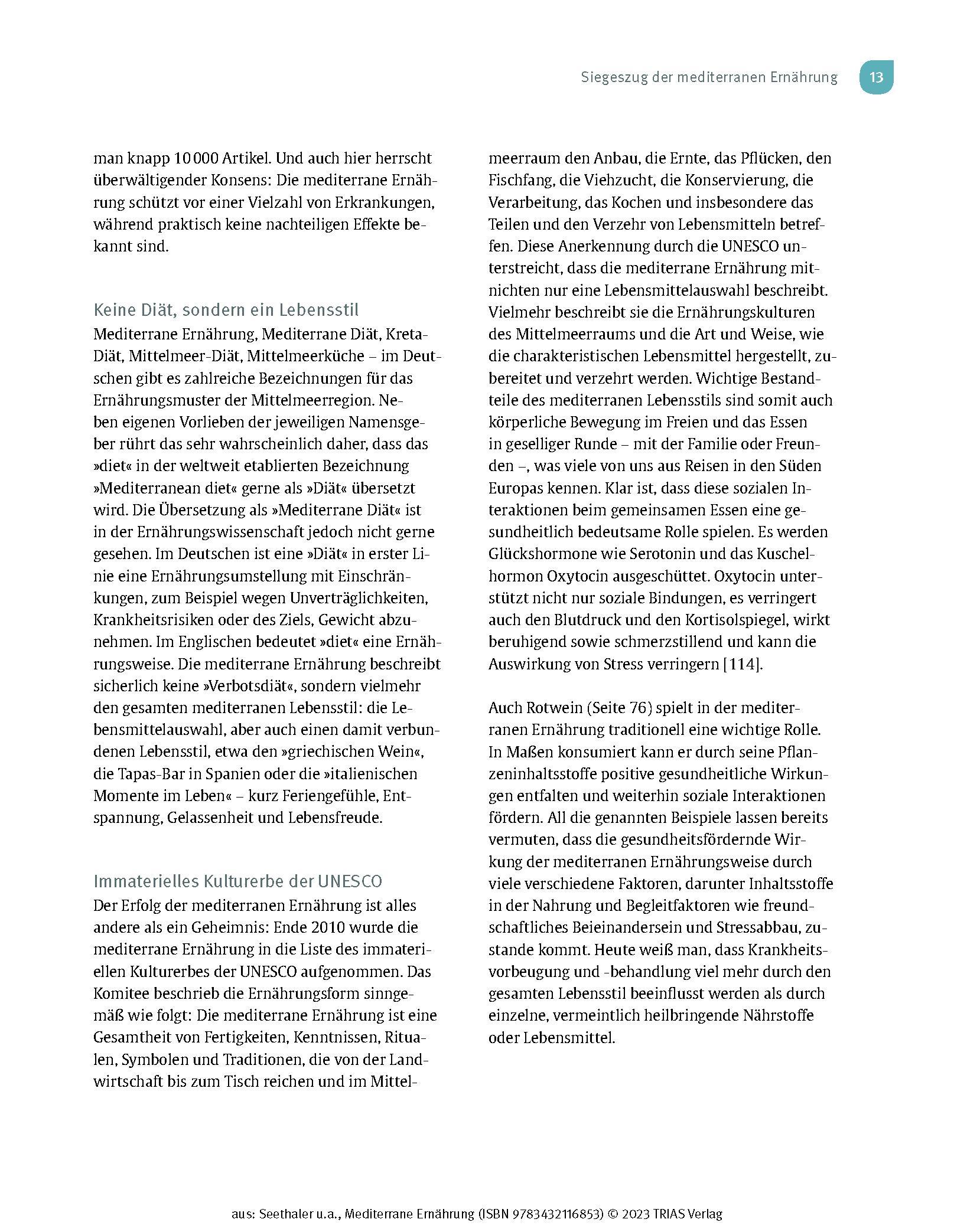 Beispielinhalt (Bild) Medical Cooking: Mediterrane Ernährung