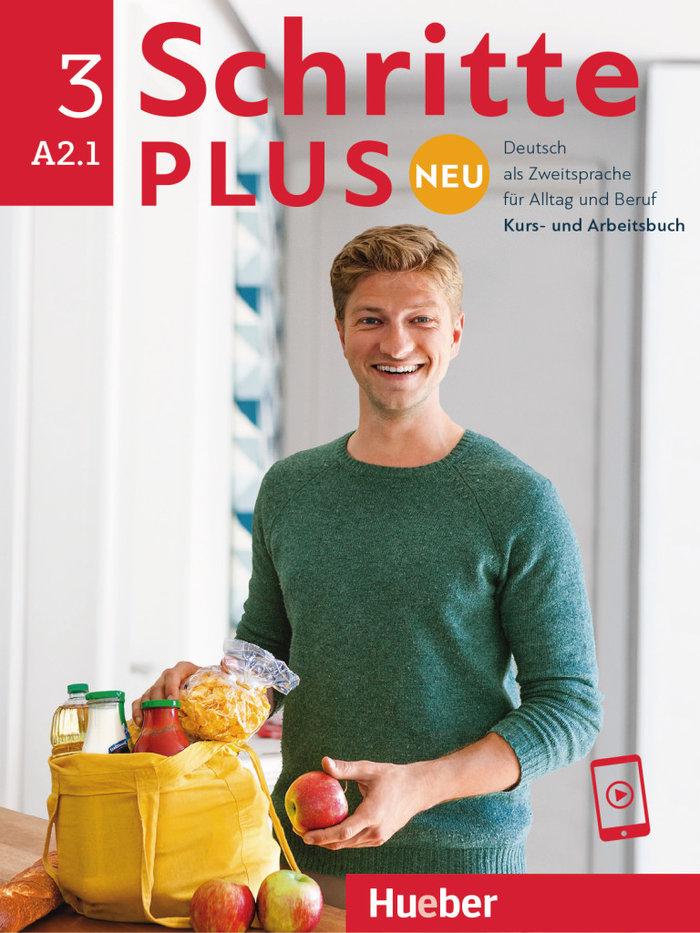 Vorderes Coverbild Schritte plus Neu 3. Kursbuch und Arbeitsbuch mit Audios online - Zielniveau A2.1