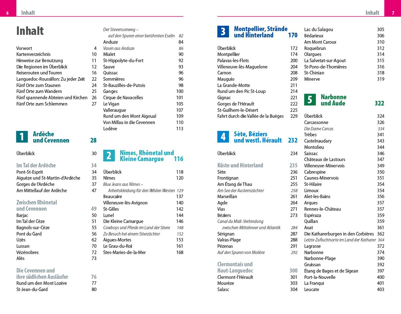 Beispielinhalt (Bild) Reise Know-How Reiseführer Languedoc-Roussillon Okzitanien entdecken