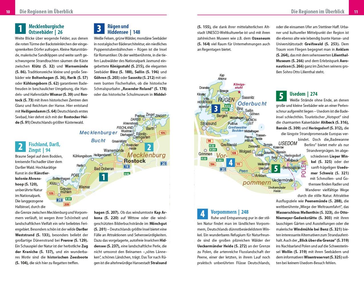 Beispielinhalt (Bild) Reise Know-How Reiseführer Ostseeküste Mecklenburg-Vorpommern