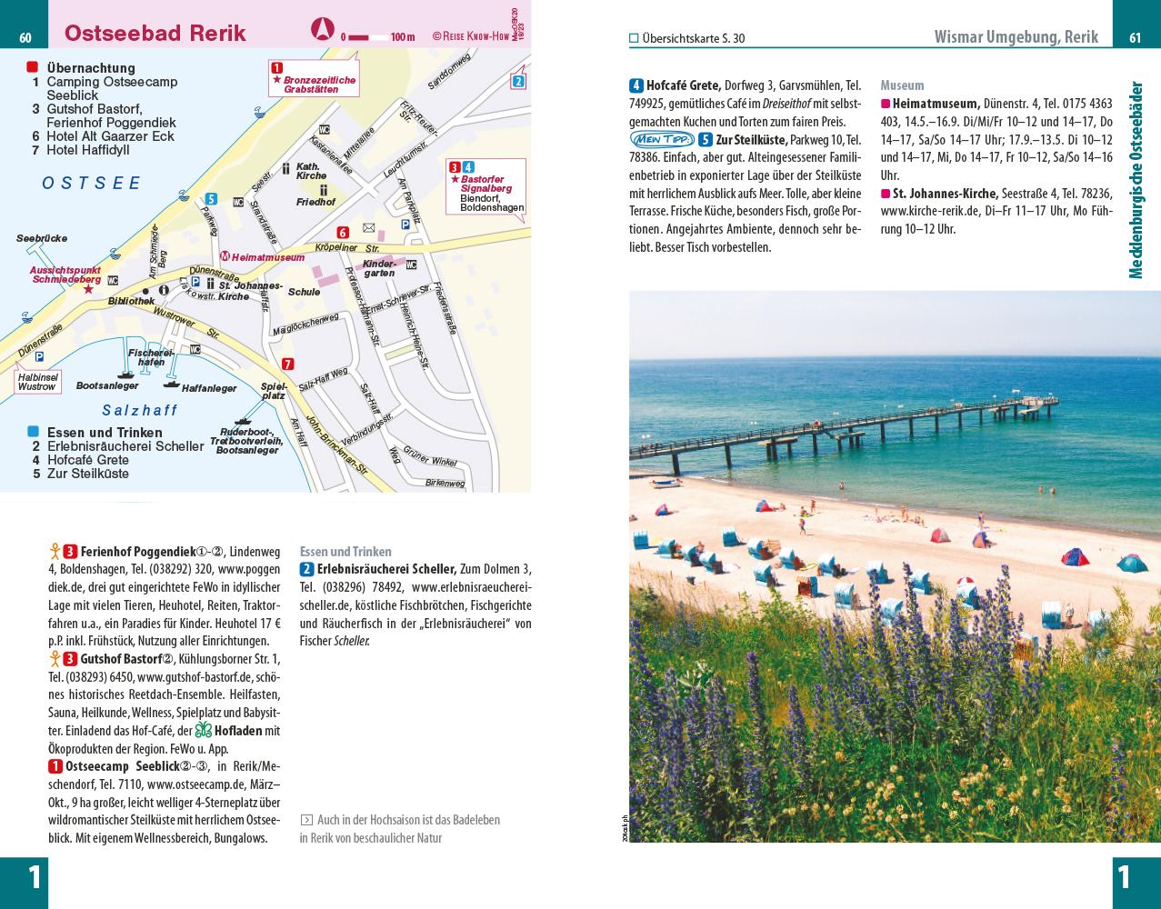 Beispielinhalt (Bild) Reise Know-How Reiseführer Ostseeküste Mecklenburg-Vorpommern