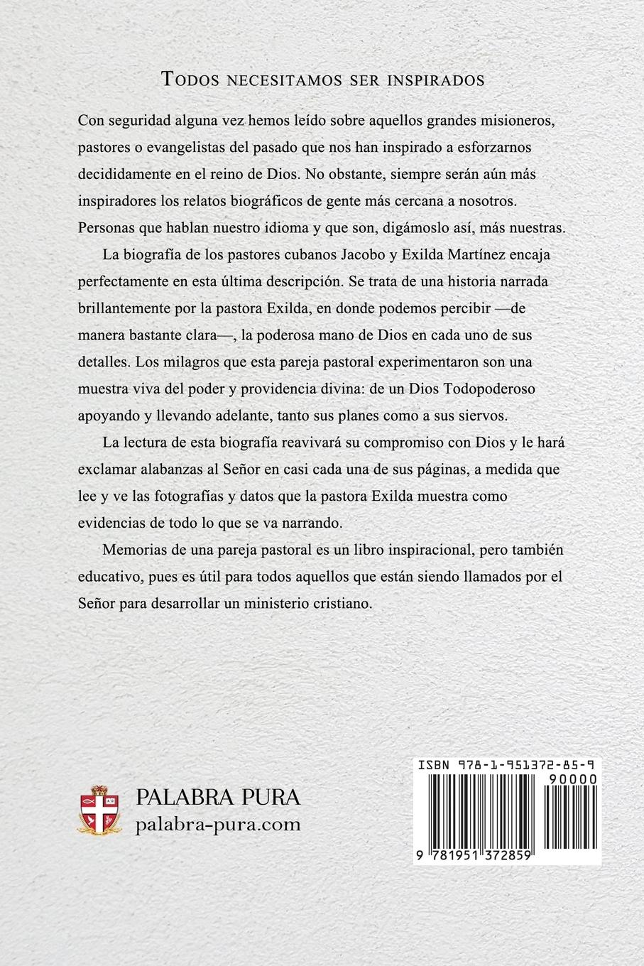 Rückseitencover Memorias de una pareja pastoral