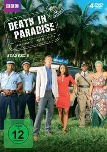 Vorderes Coverbild Death In Paradise-Staffel 6 (mit Palme)