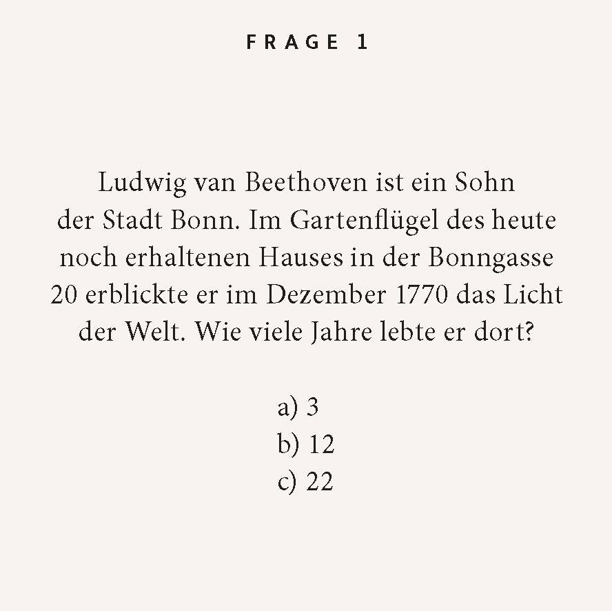 Beispielinhalt (Bild) Beethoven-Quiz