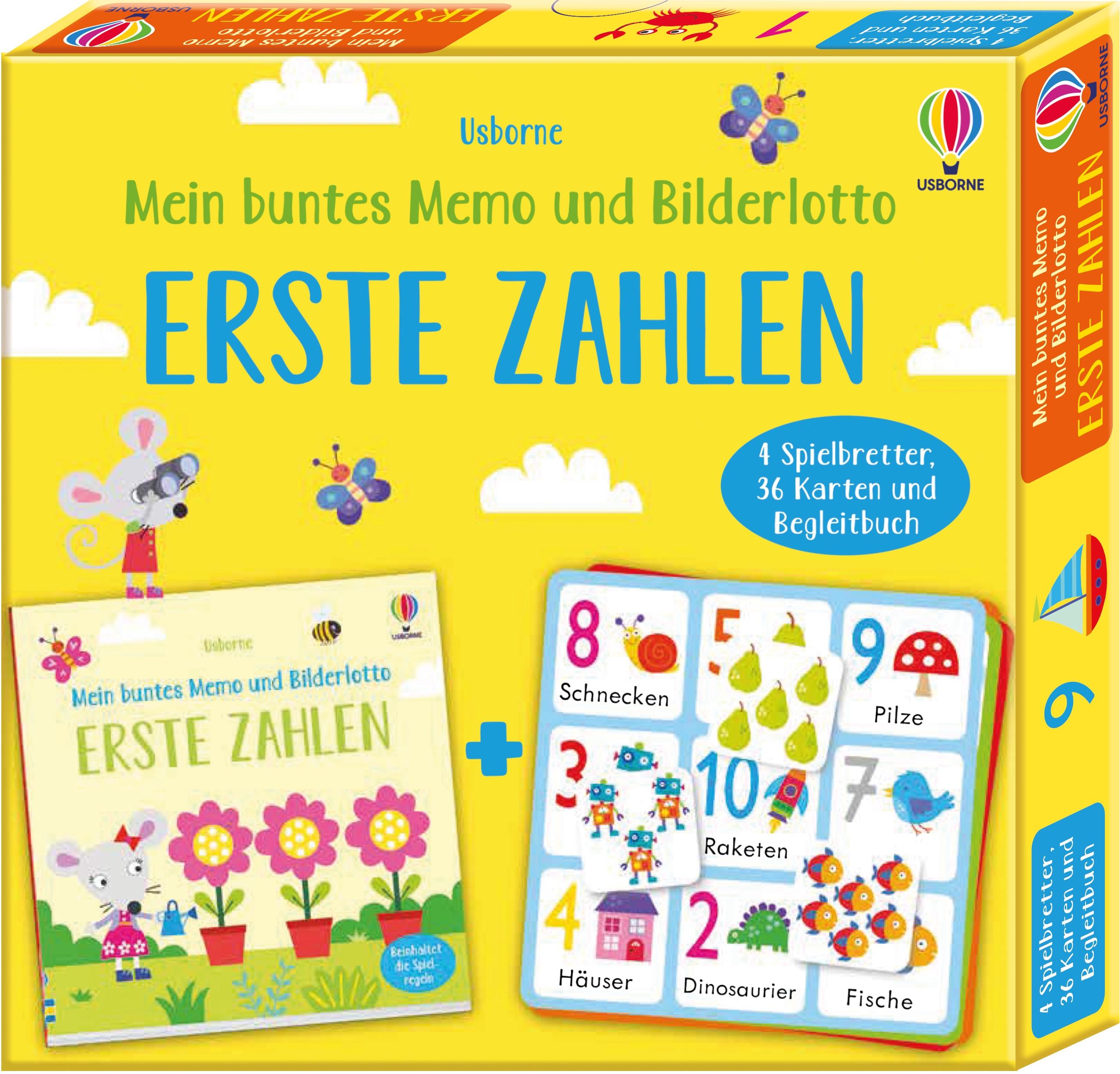 Vorderes Coverbild Mein buntes Memo und Bilderlotto: Erste Zahlen