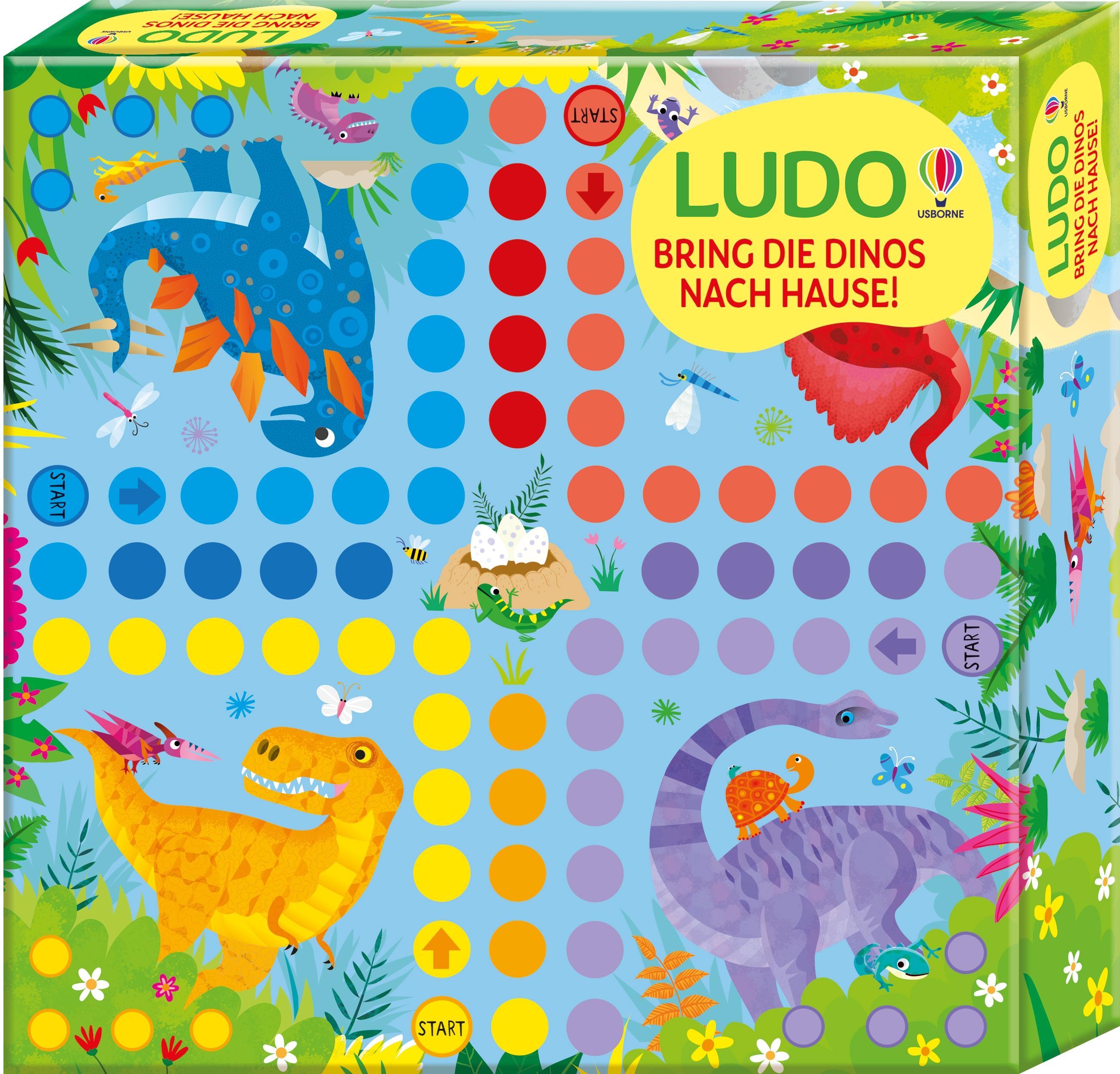 Vorderes Coverbild LUDO - Bring die Dinos nach Hause!