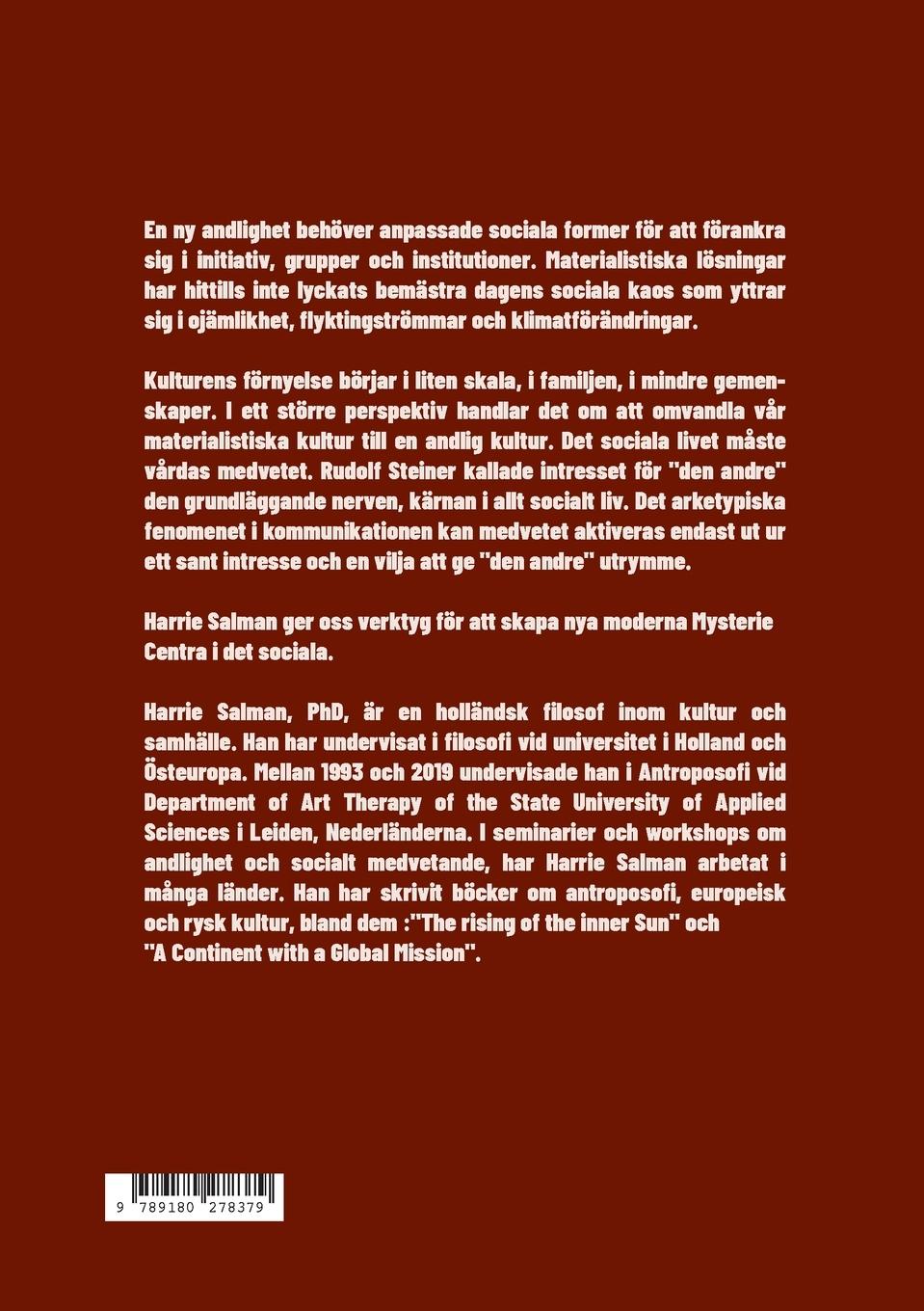 Rückseitencover Den Sociala Världen som Mysteriecentrum