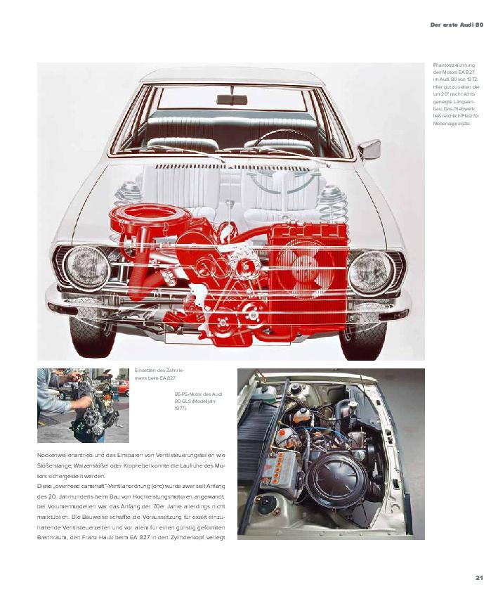 Beispielinhalt (Bild) Audi 80 - Alle Modelle von 1972 bis 1995.