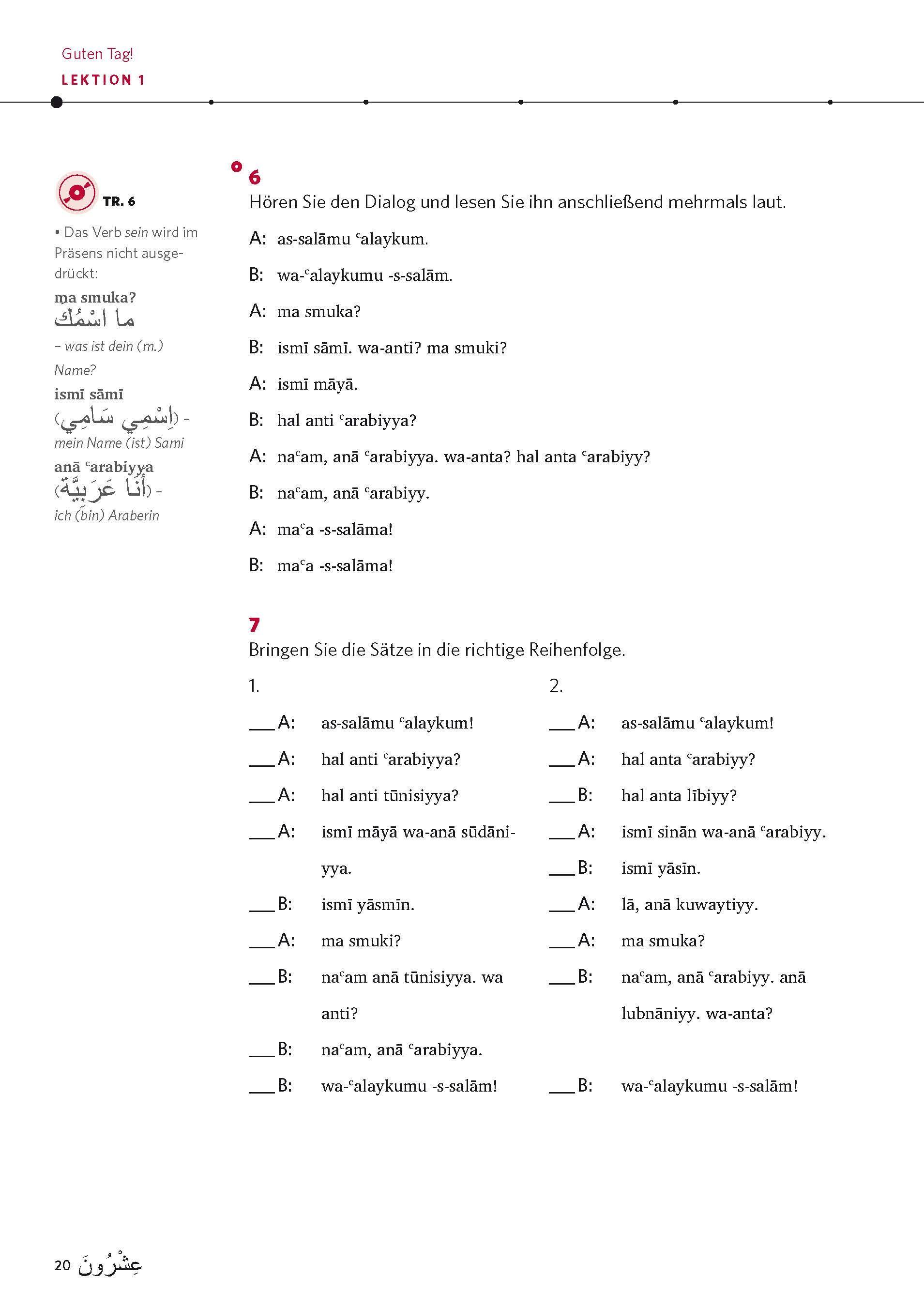 Beispielinhalt (Bild) PONS Power-Sprachkurs Arabisch