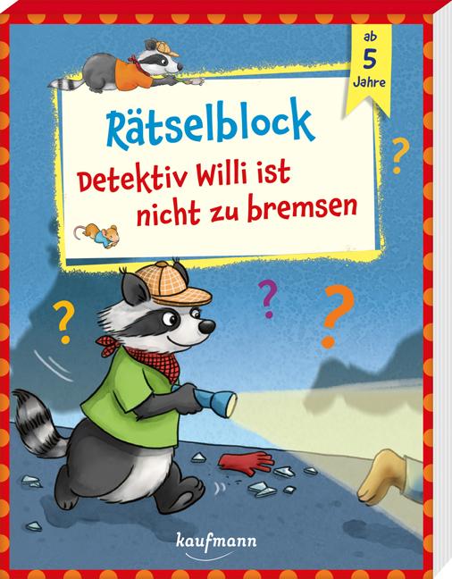Vorderes Coverbild Rätselblock - Detektiv Willi ist nicht zu bremsen