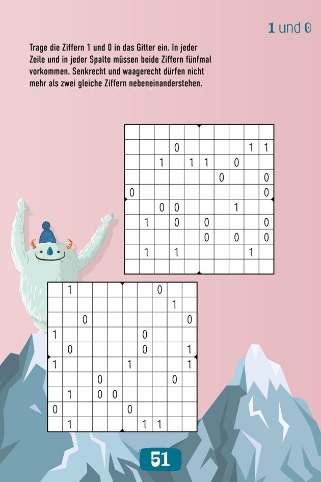 Beispielinhalt (Bild) Super Rätselblock ab 11 Jahren. Geheimcodes, Zahlenpyramiden, Kakuro und viele andere Rätsel
