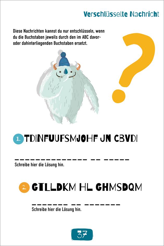 Beispielinhalt (Bild) Super Rätselblock ab 11 Jahren. Geheimcodes, Zahlenpyramiden, Kakuro und viele andere Rätsel