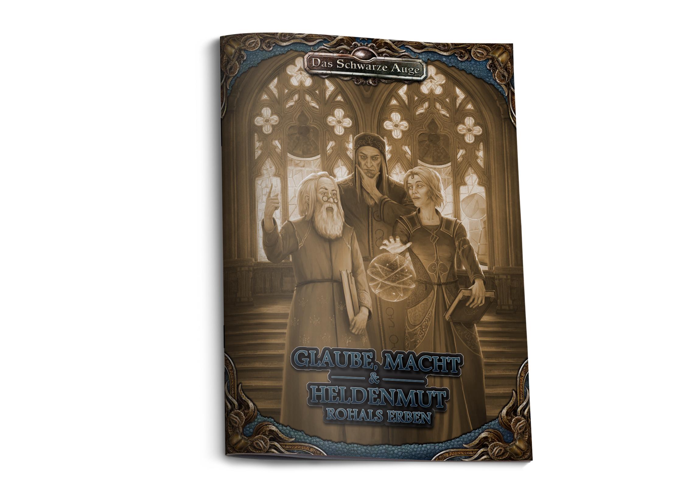 Vorderes Coverbild DSA5 - Glaube, Macht und Heldenmut - Rohals Erben