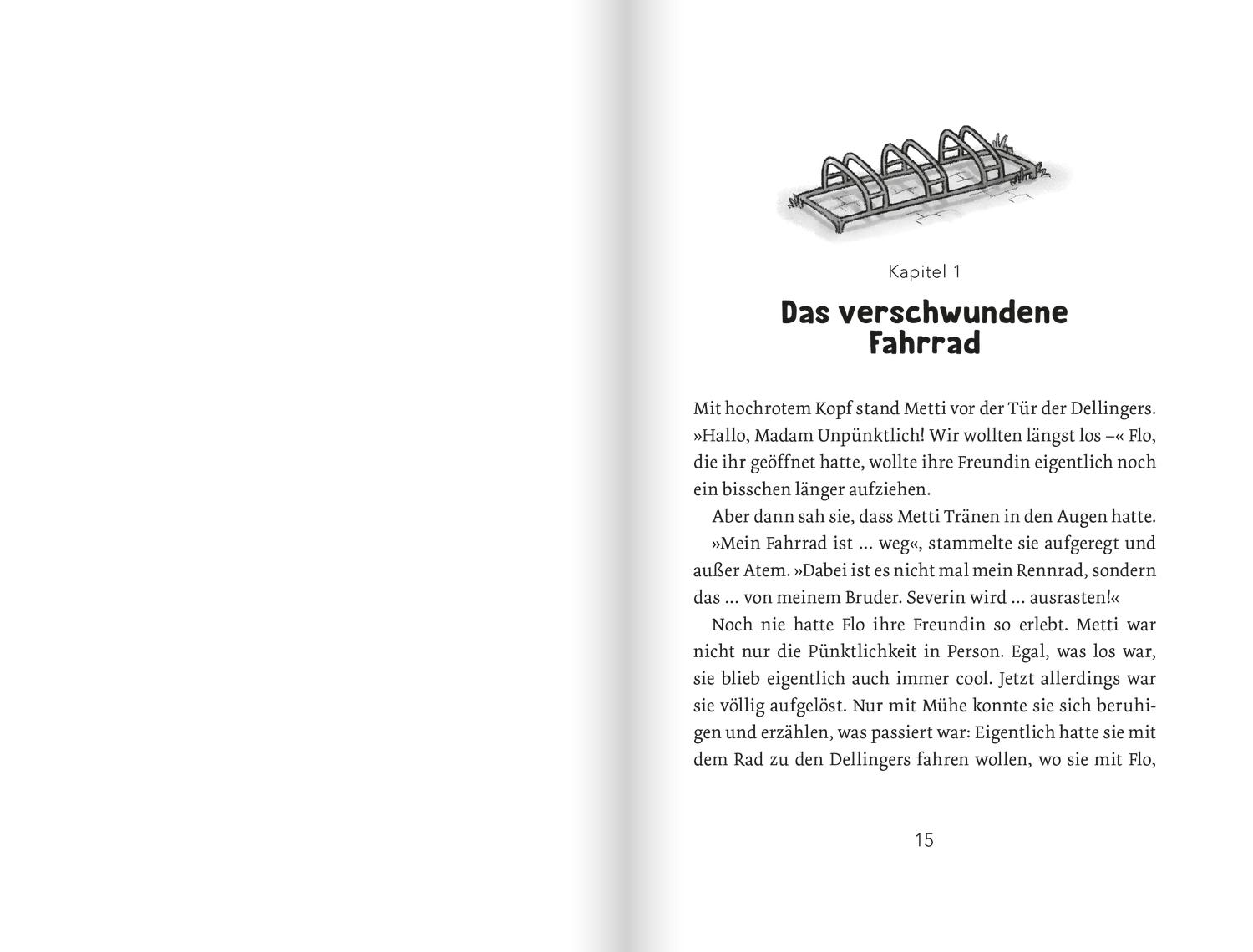 Beispielinhalt (Bild) Die Isar-Detektive 3. Eine Falle für die Fahrraddiebe