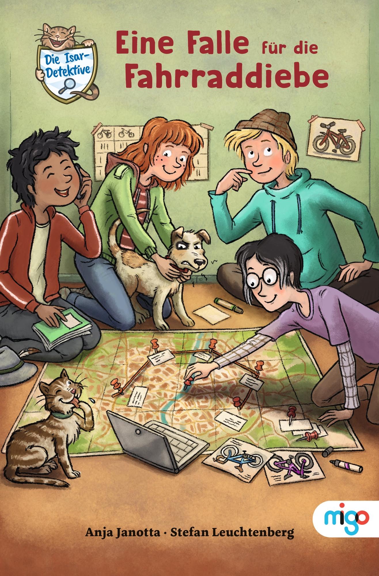 Vorderes Coverbild Die Isar-Detektive 3. Eine Falle für die Fahrraddiebe