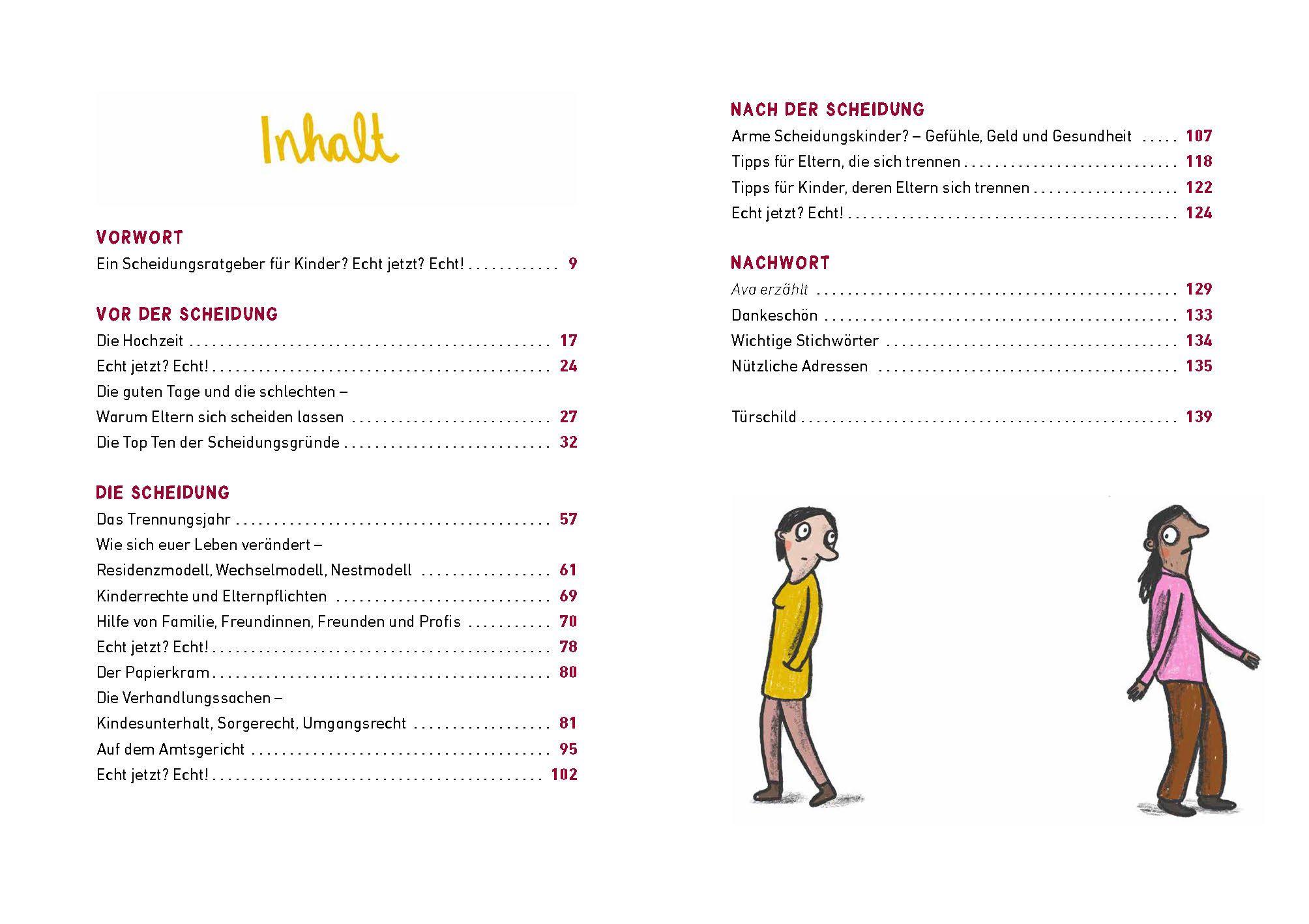 Beispielinhalt (Bild) Vorsicht, frisch geschieden!