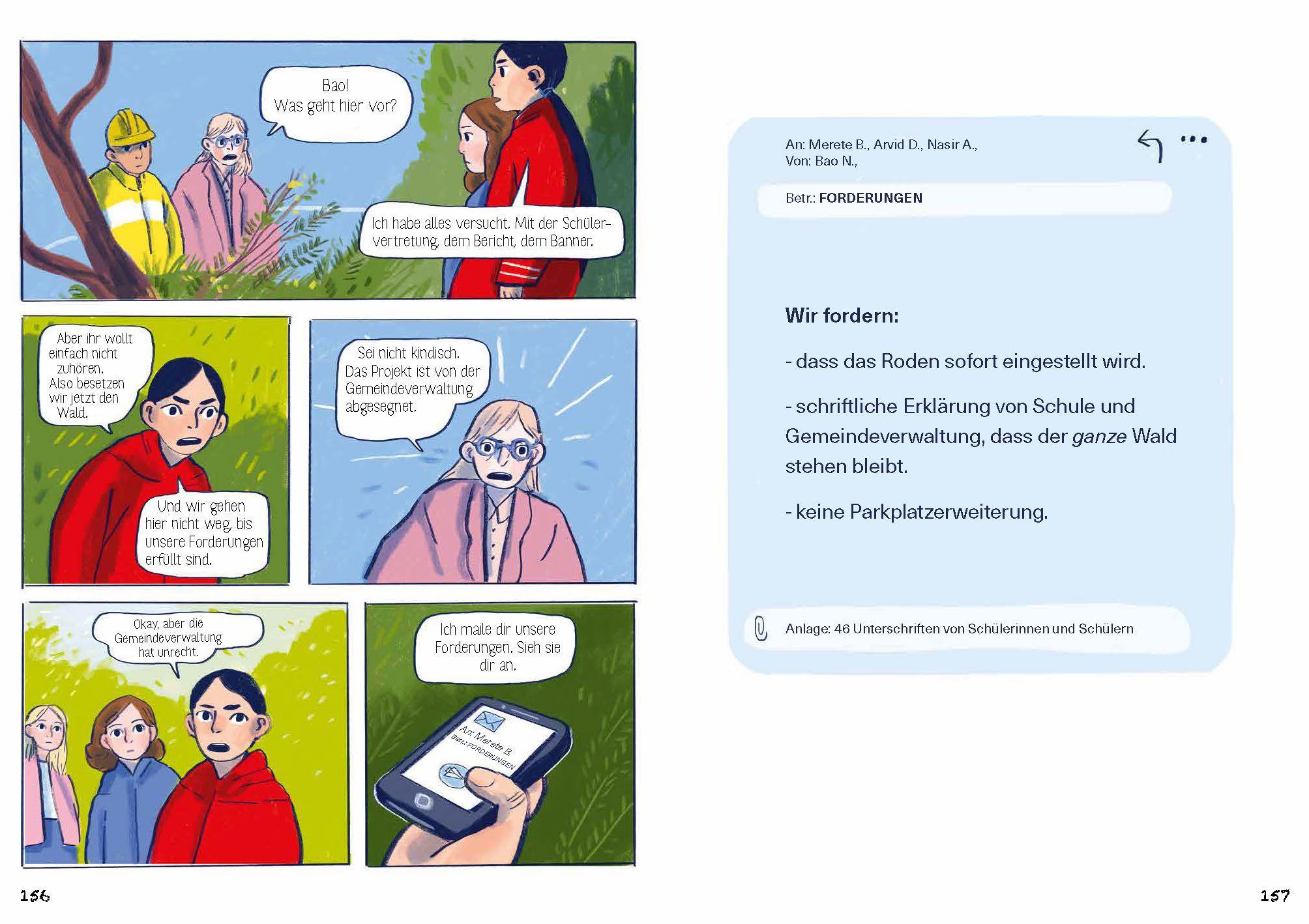 Beispielinhalt (Bild) Hände weg von unserem Wald!