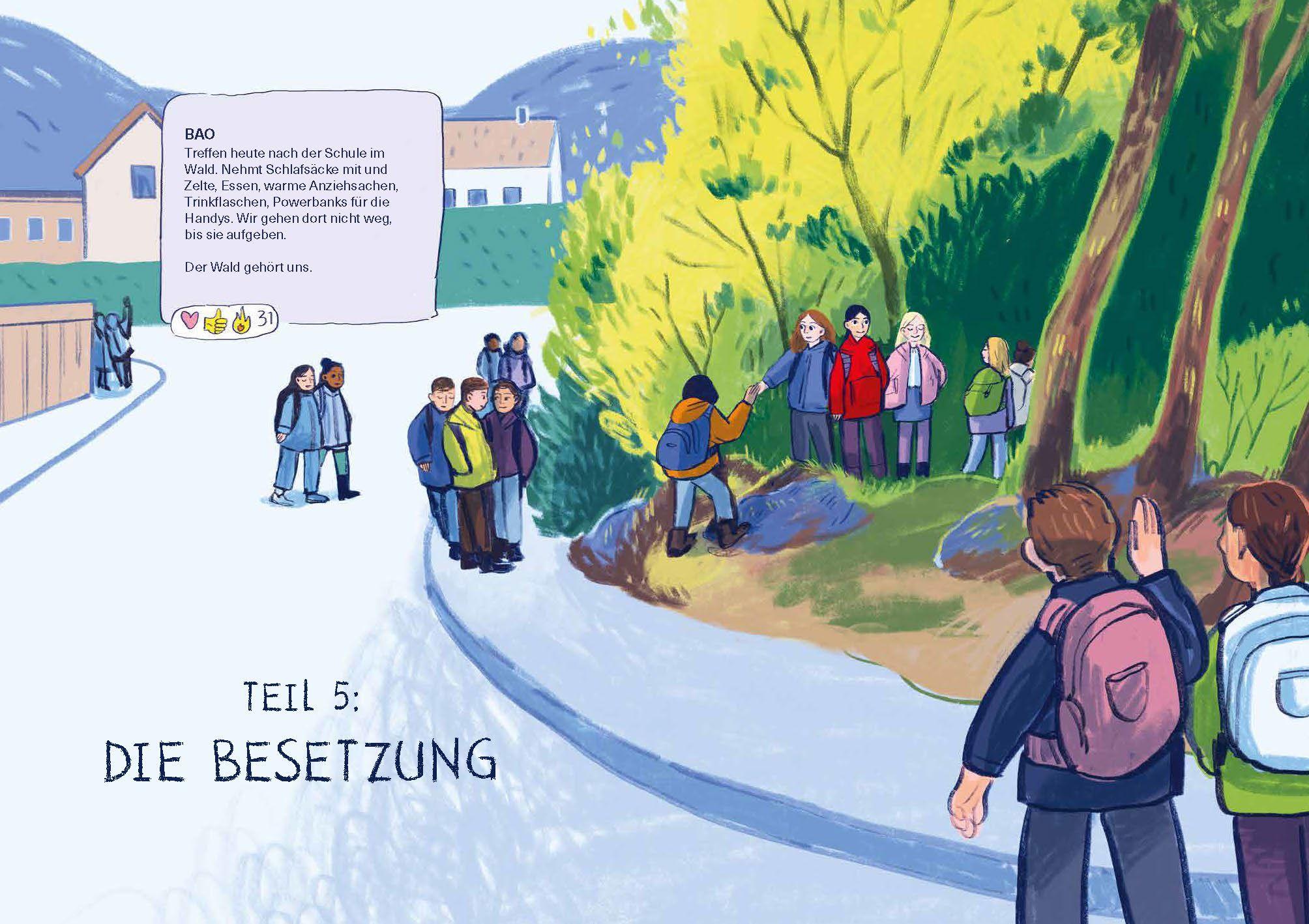 Beispielinhalt (Bild) Hände weg von unserem Wald!