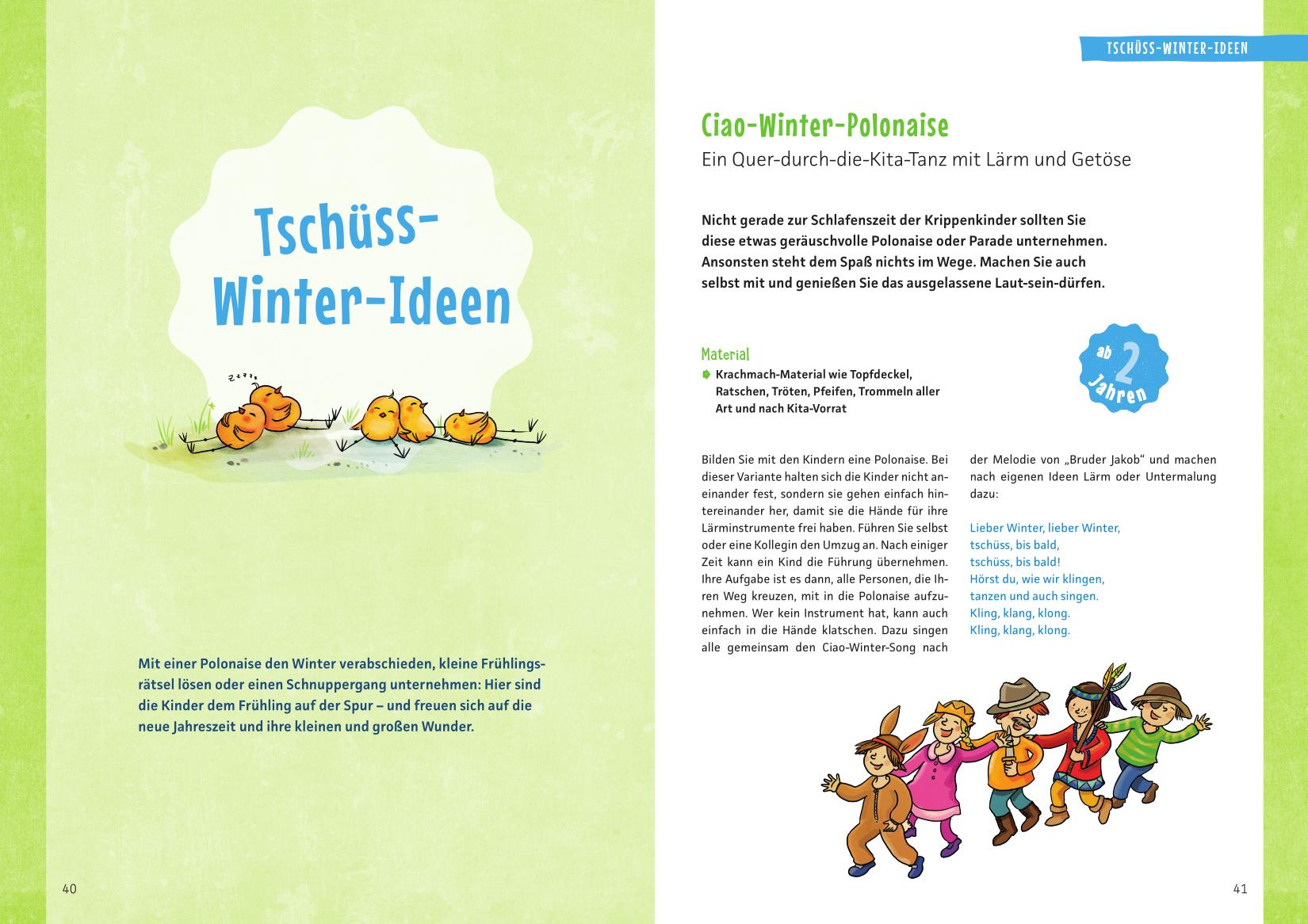 Beispielinhalt (Bild) Unsere Feste im Kindergarten - Die schönsten Feier- und Spielideen für Januar bis Juni