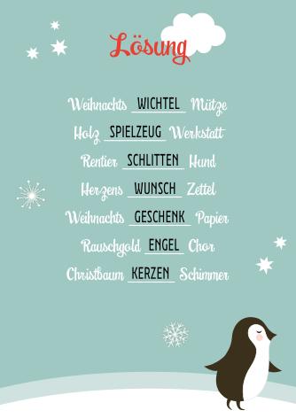 Beispielinhalt (Bild) Rätseladventskalender to go 6