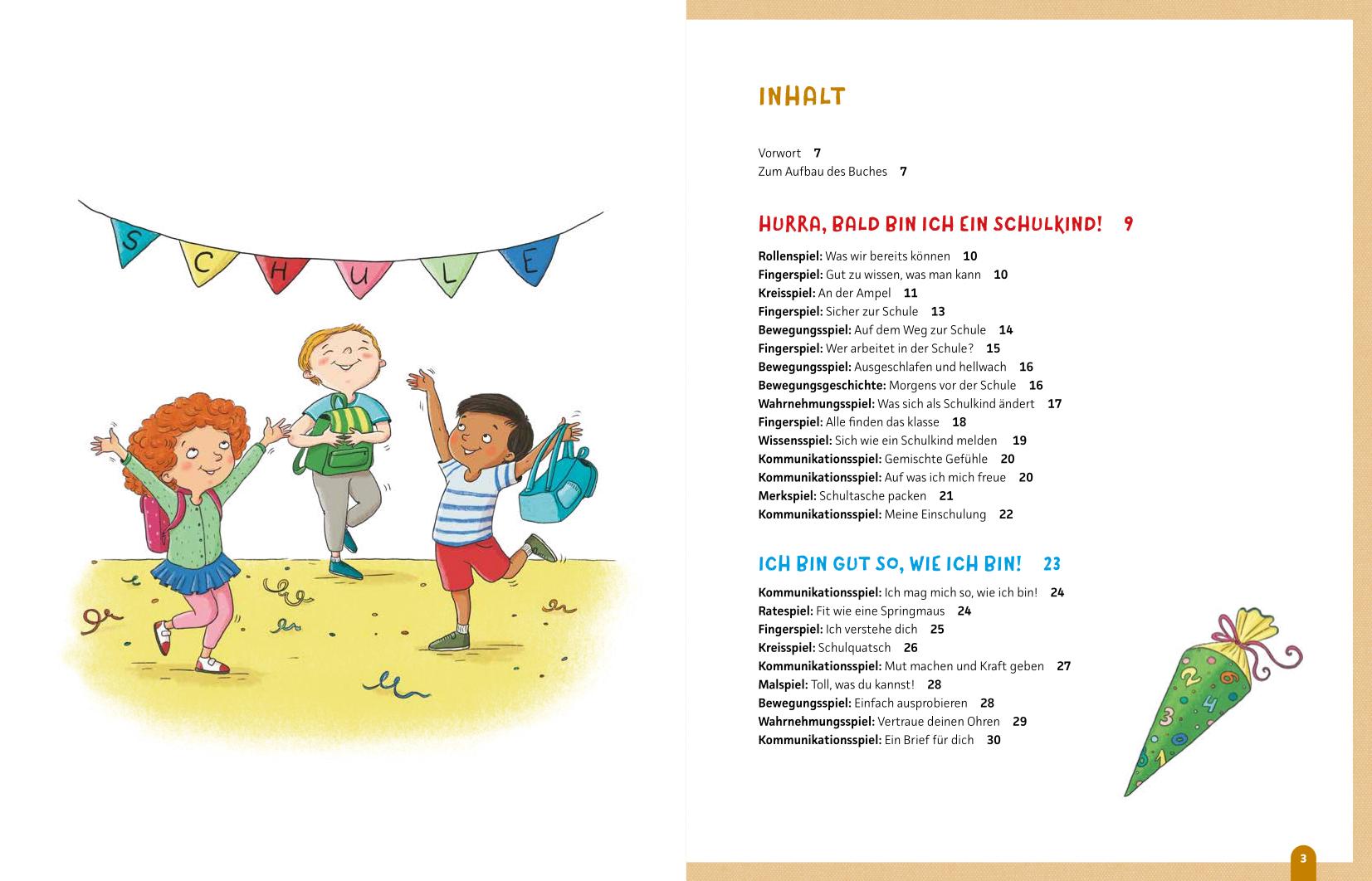 Beispielinhalt (Bild) Spiel- und Lernideen für Vorschulkinder