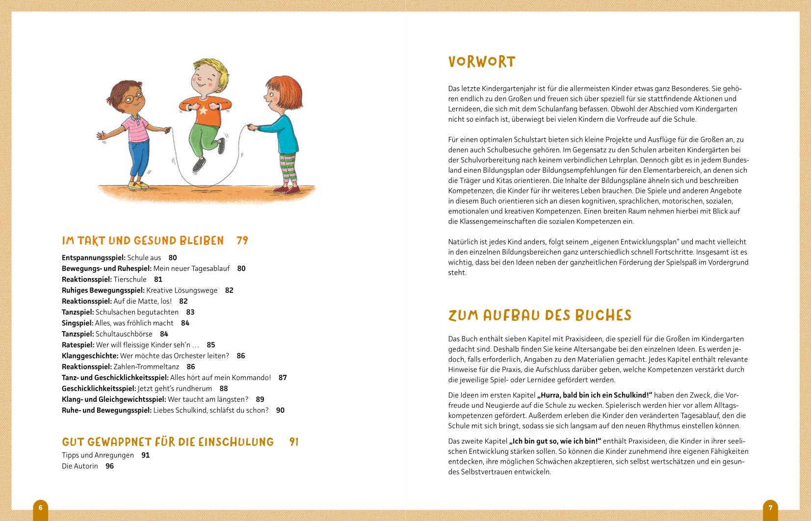 Beispielinhalt (Bild) Spiel- und Lernideen für Vorschulkinder