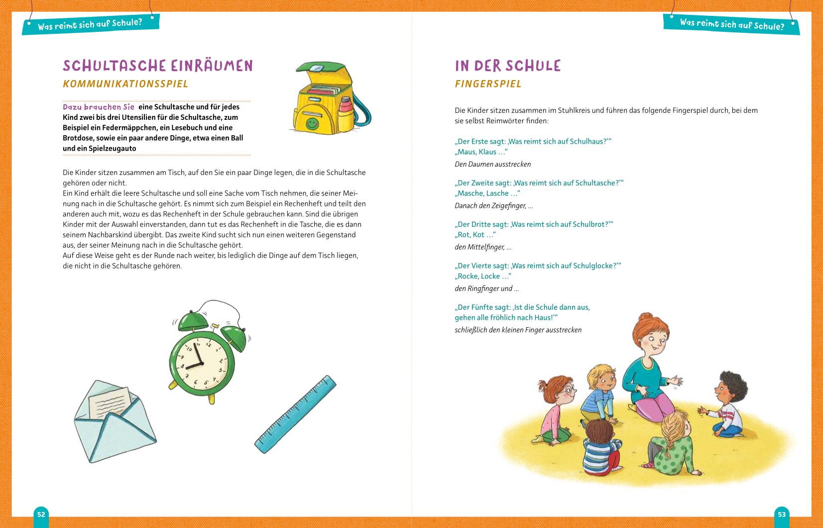 Beispielinhalt (Bild) Spiel- und Lernideen für Vorschulkinder