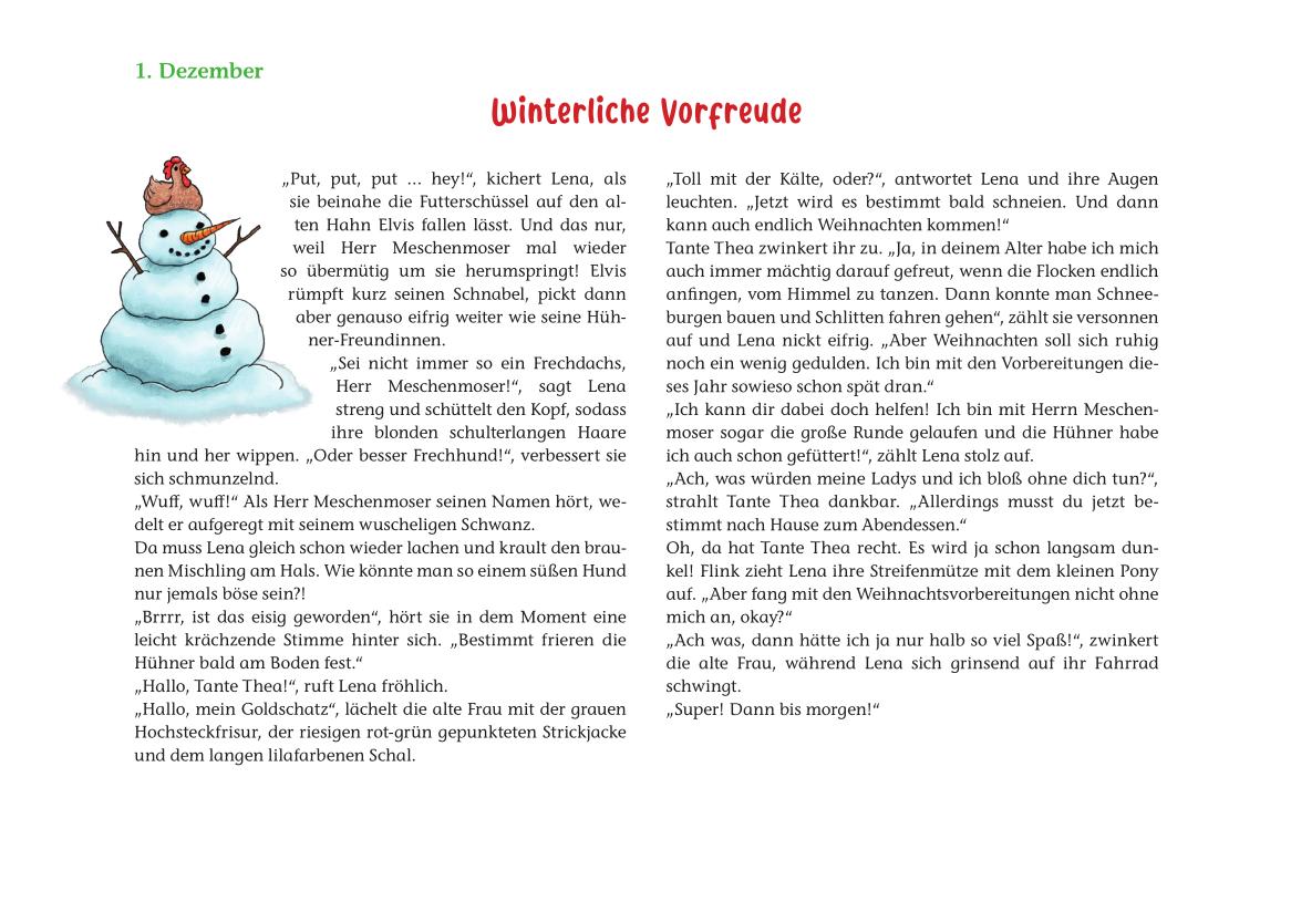 Beispielinhalt (Bild) Lena und das Weihnachtspony