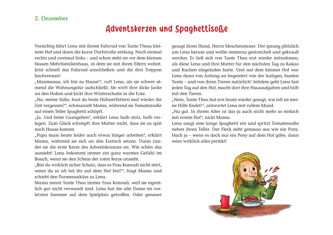 Beispielinhalt (Bild) Lena und das Weihnachtspony