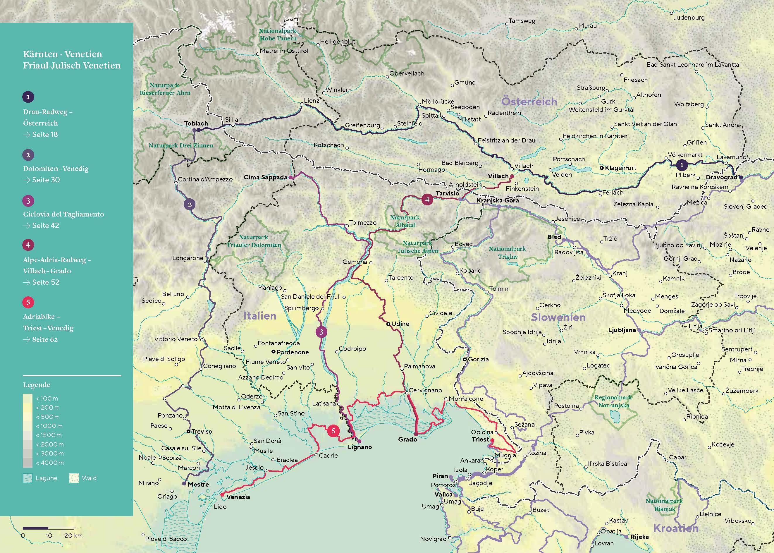Beispielinhalt (Bild) Das große Adria Radreisebuch