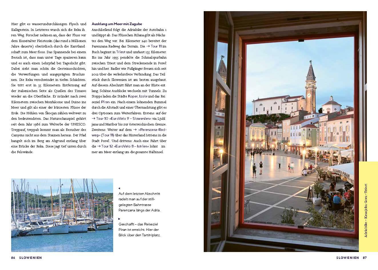 Beispielinhalt (Bild) Das große Adria Radreisebuch
