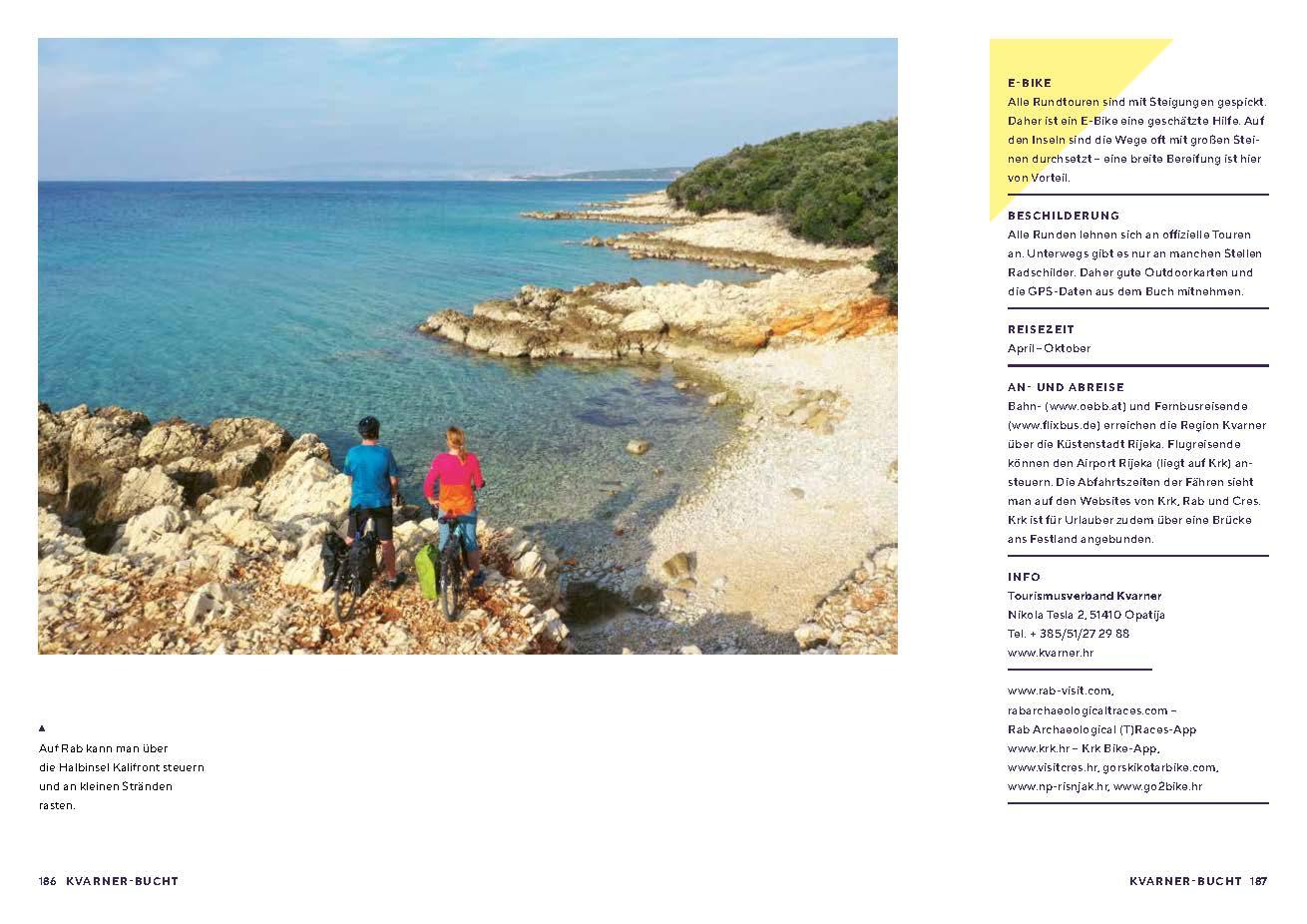 Beispielinhalt (Bild) Das große Adria Radreisebuch