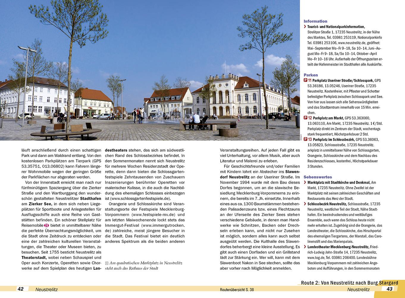 Beispielinhalt (Bild) Reise Know-How Wohnmobil-Tourguide Mecklenburgische Seenplatte