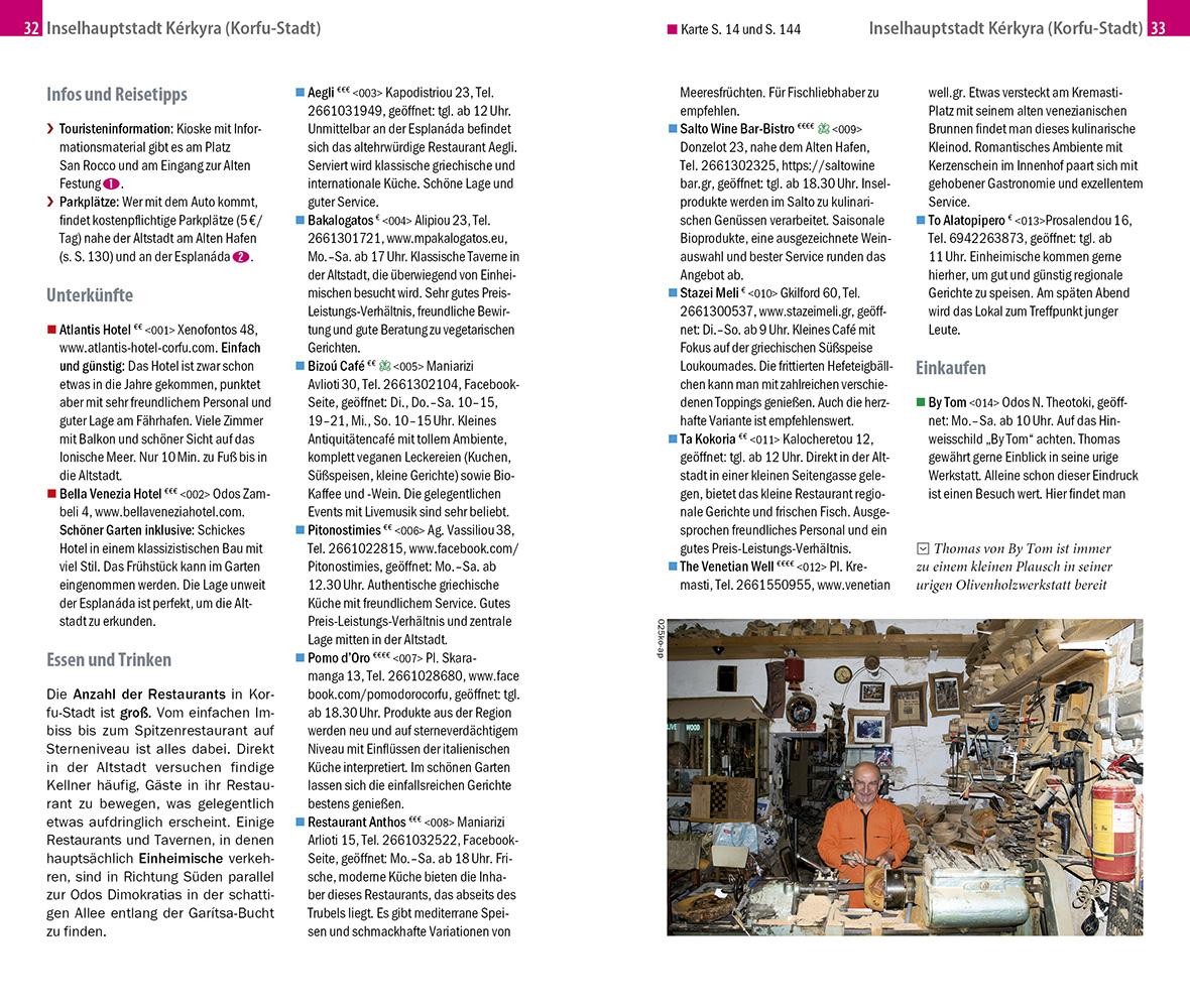 Beispielinhalt (Bild) Reise Know-How InselTrip Korfu