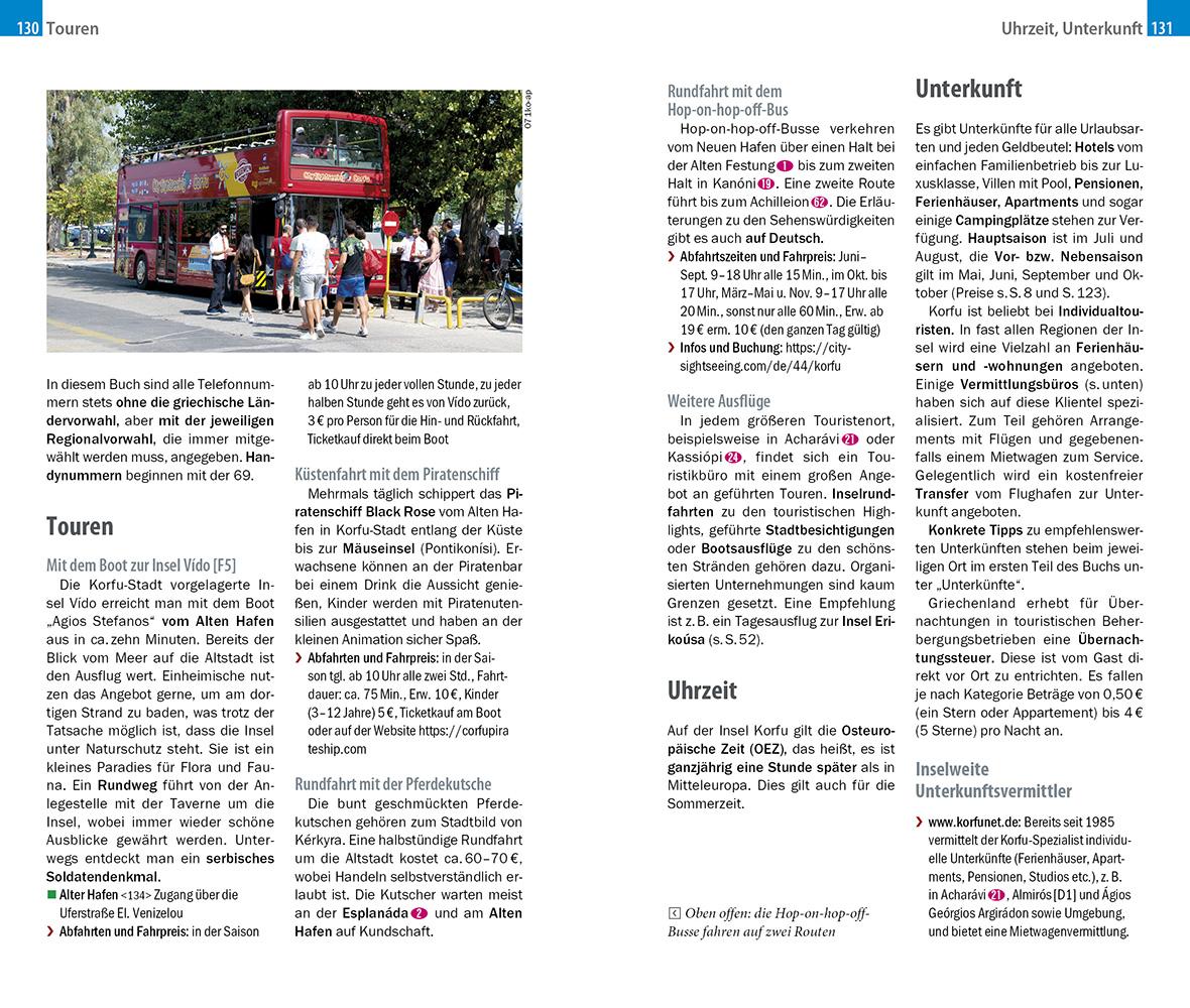 Beispielinhalt (Bild) Reise Know-How InselTrip Korfu