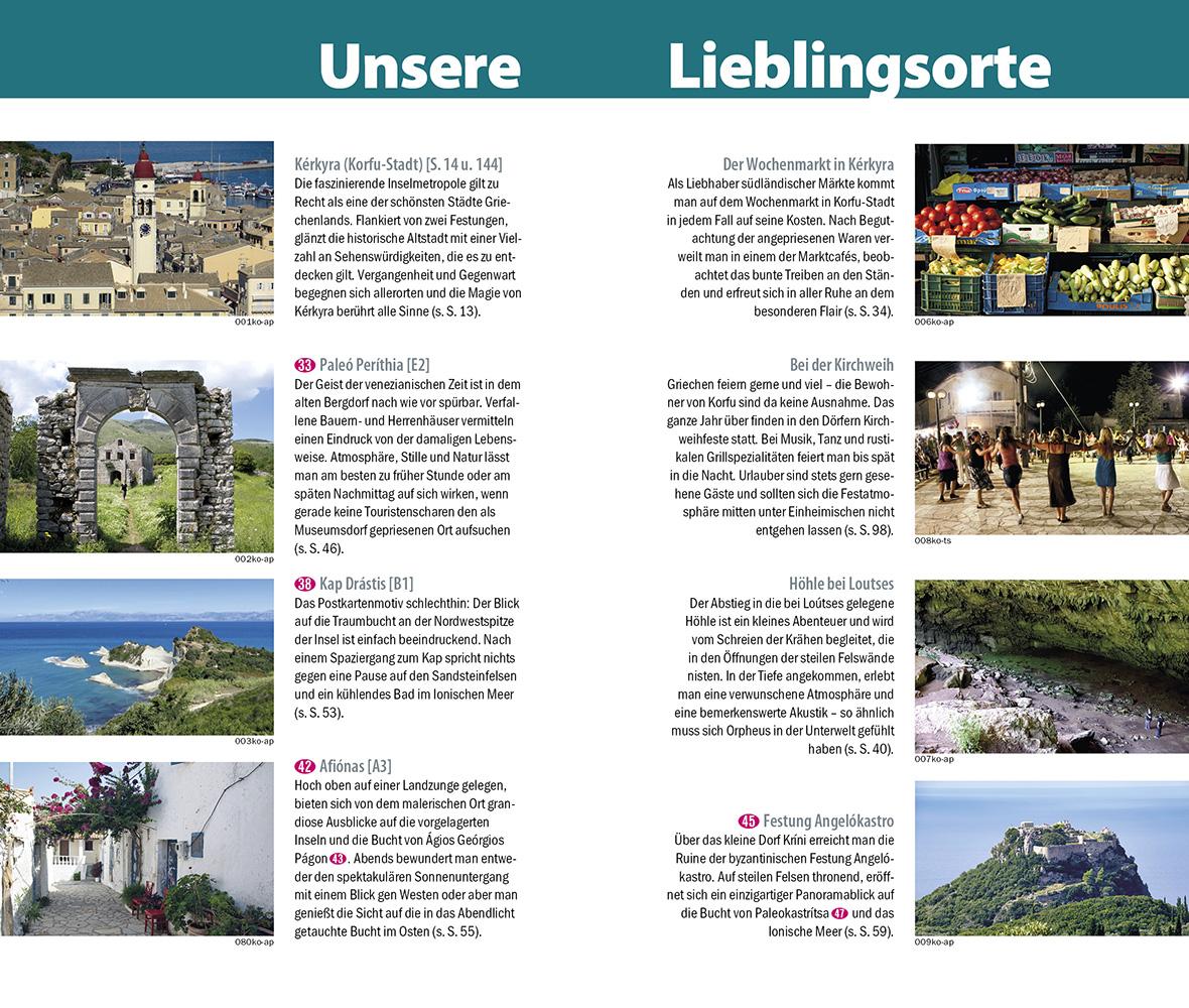 Beispielinhalt (Bild) Reise Know-How InselTrip Korfu